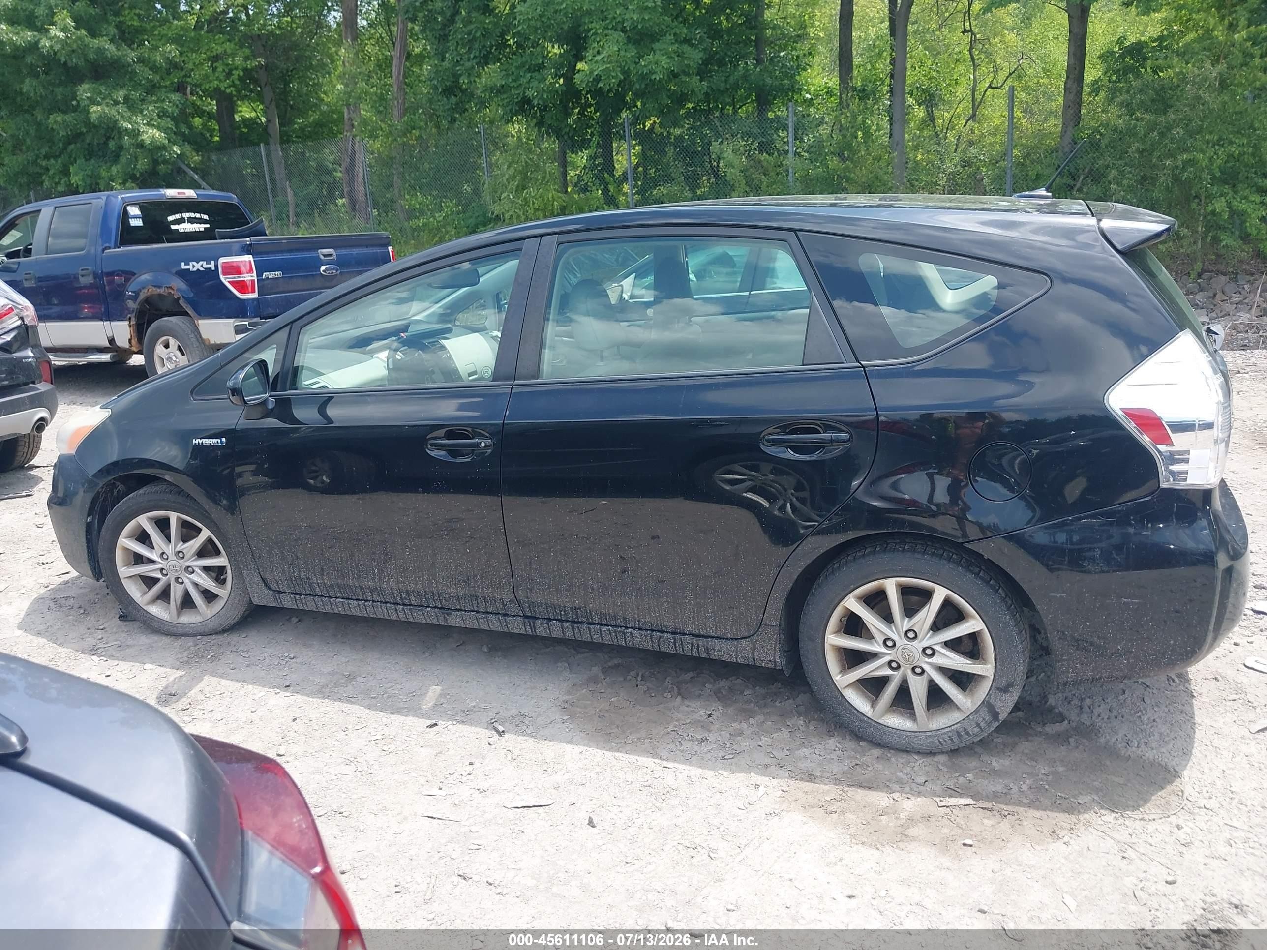 2012 Toyota Prius V Five Black vin: JTDZN3EUXC3028073
