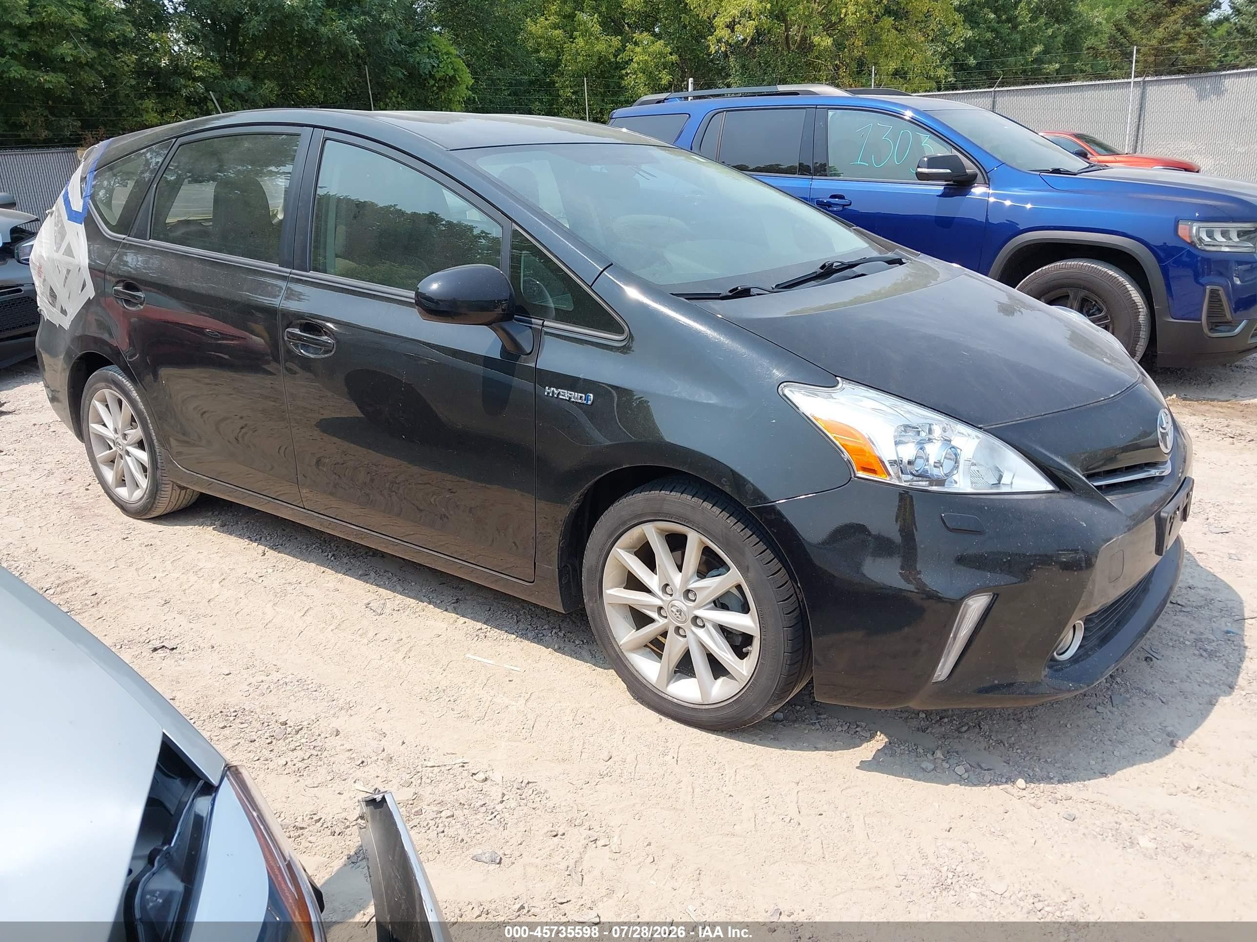 2012 Toyota Prius V Five Черный vin: JTDZN3EUXC3042989