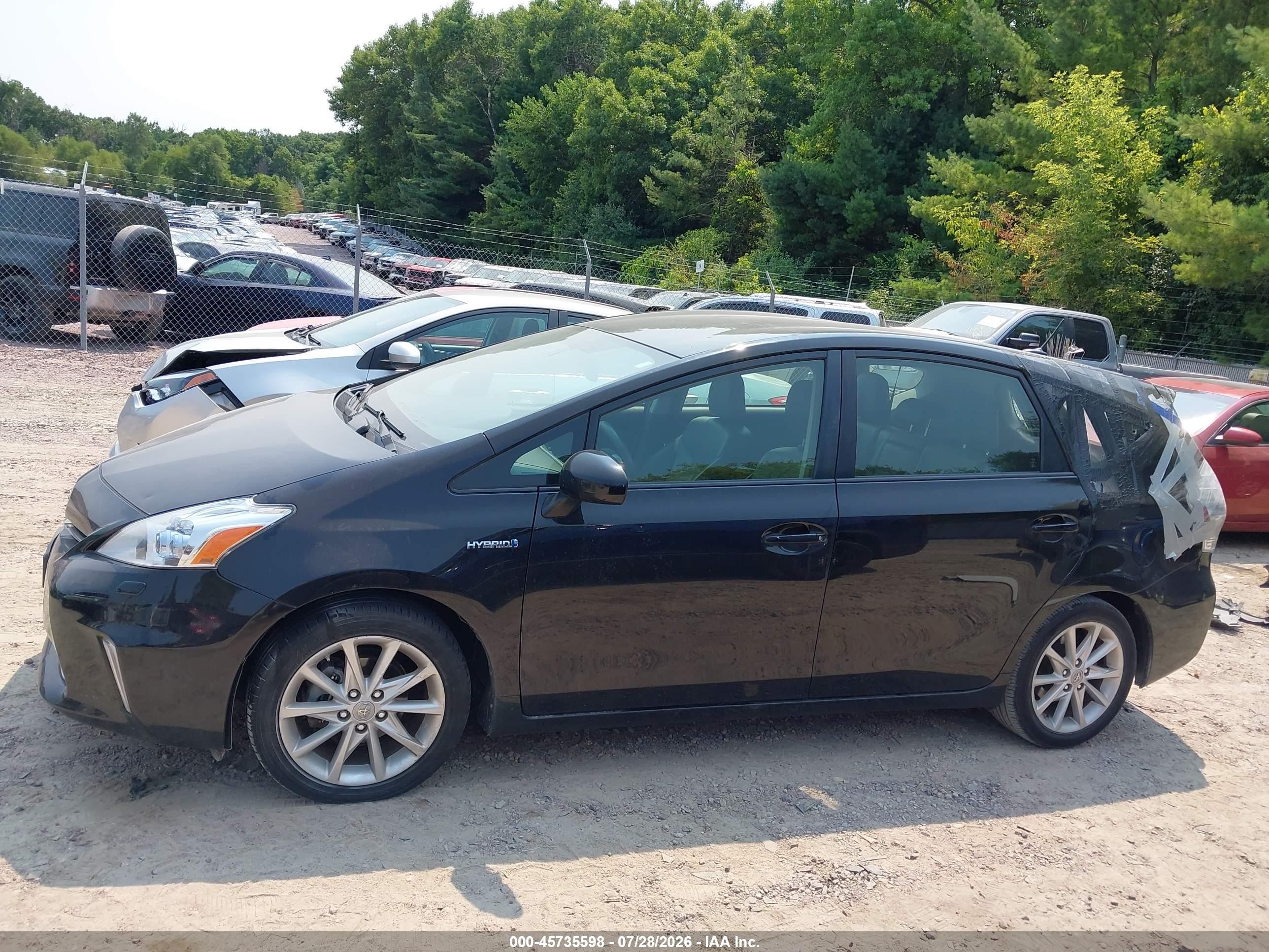2012 Toyota Prius V Five Black vin: JTDZN3EUXC3042989
