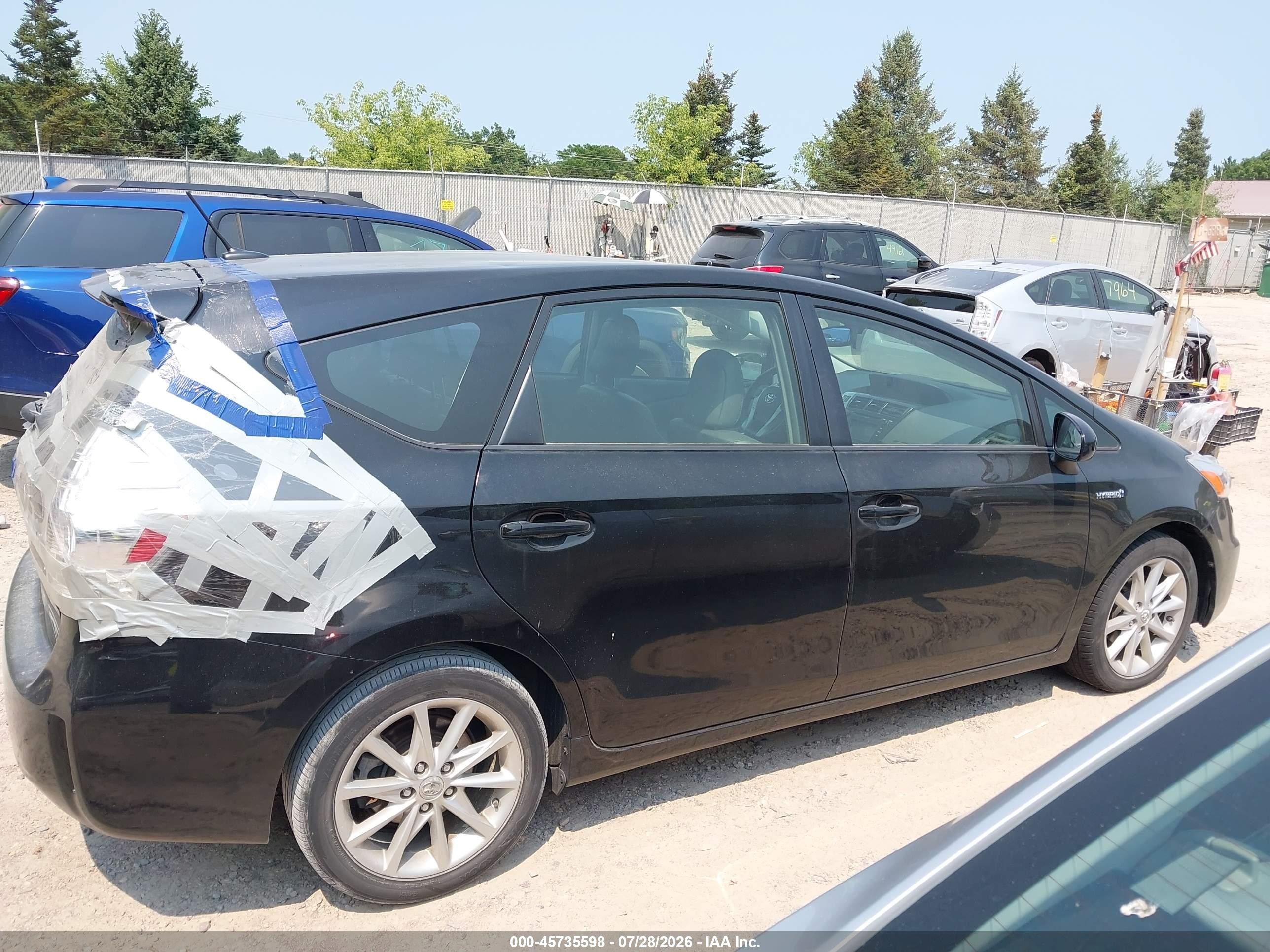2012 Toyota Prius V Five Black vin: JTDZN3EUXC3042989