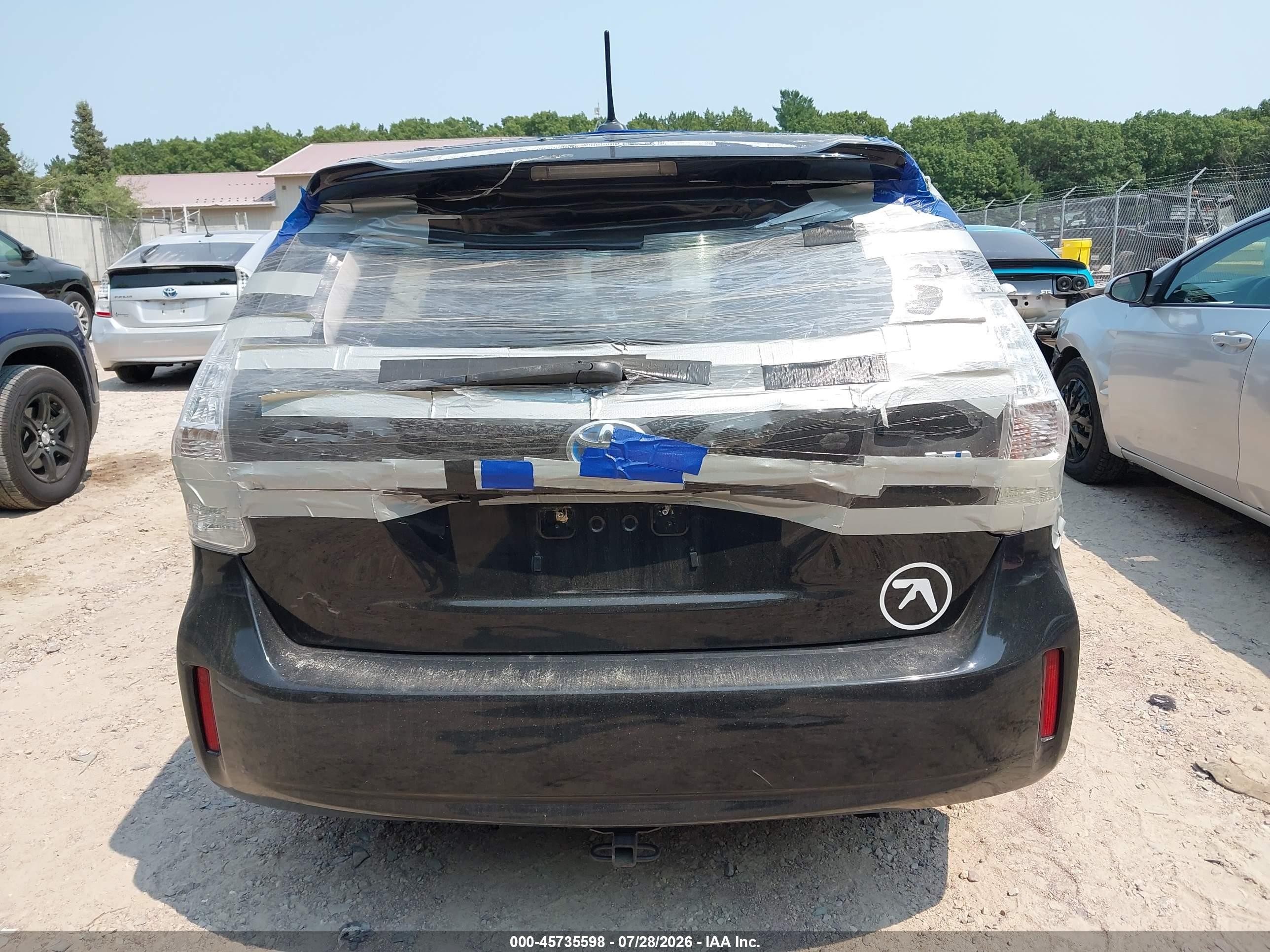2012 Toyota Prius V Five Black vin: JTDZN3EUXC3042989