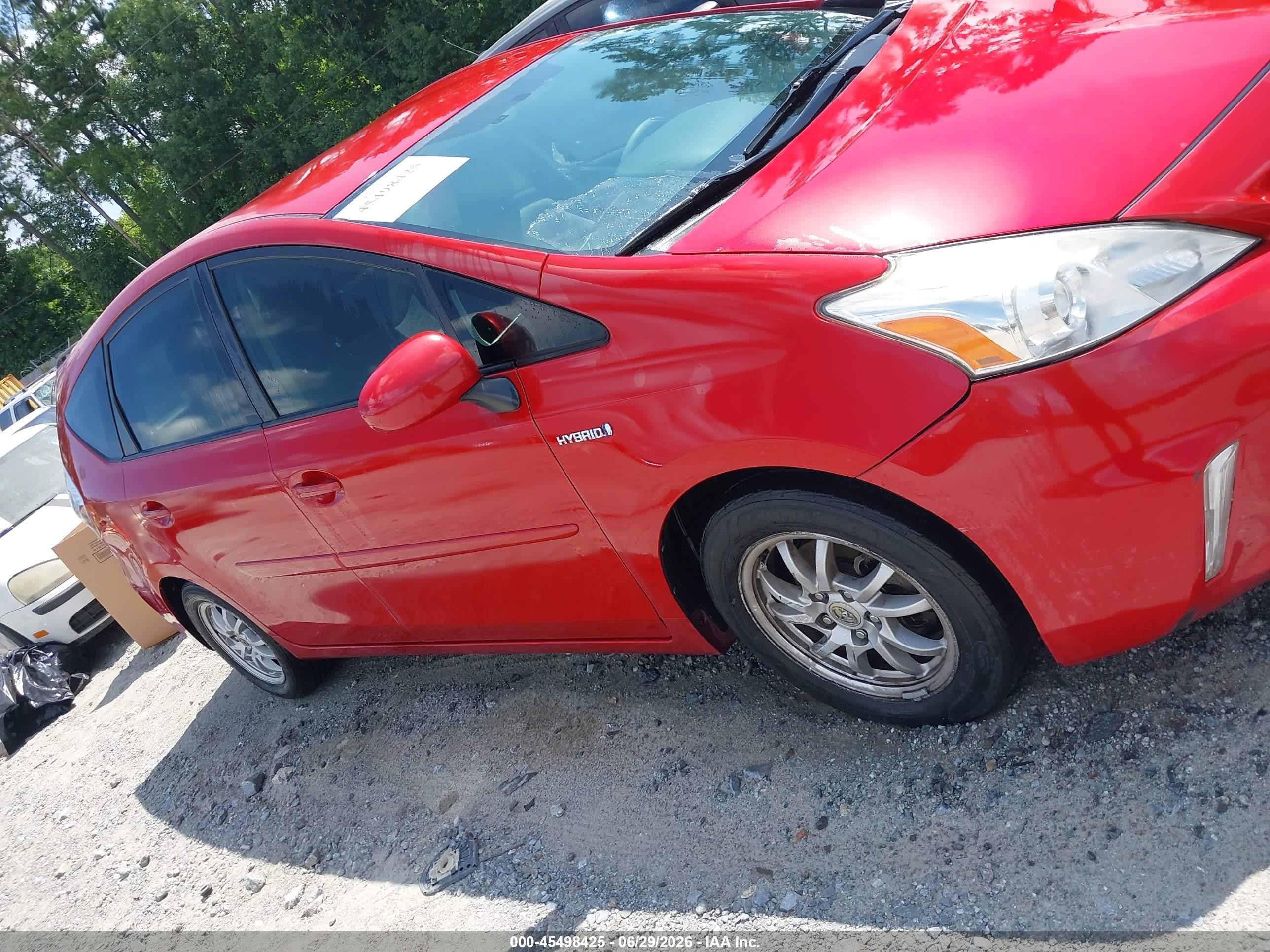 2012 Toyota Prius V Two Red vin: JTDZN3EUXC3109851