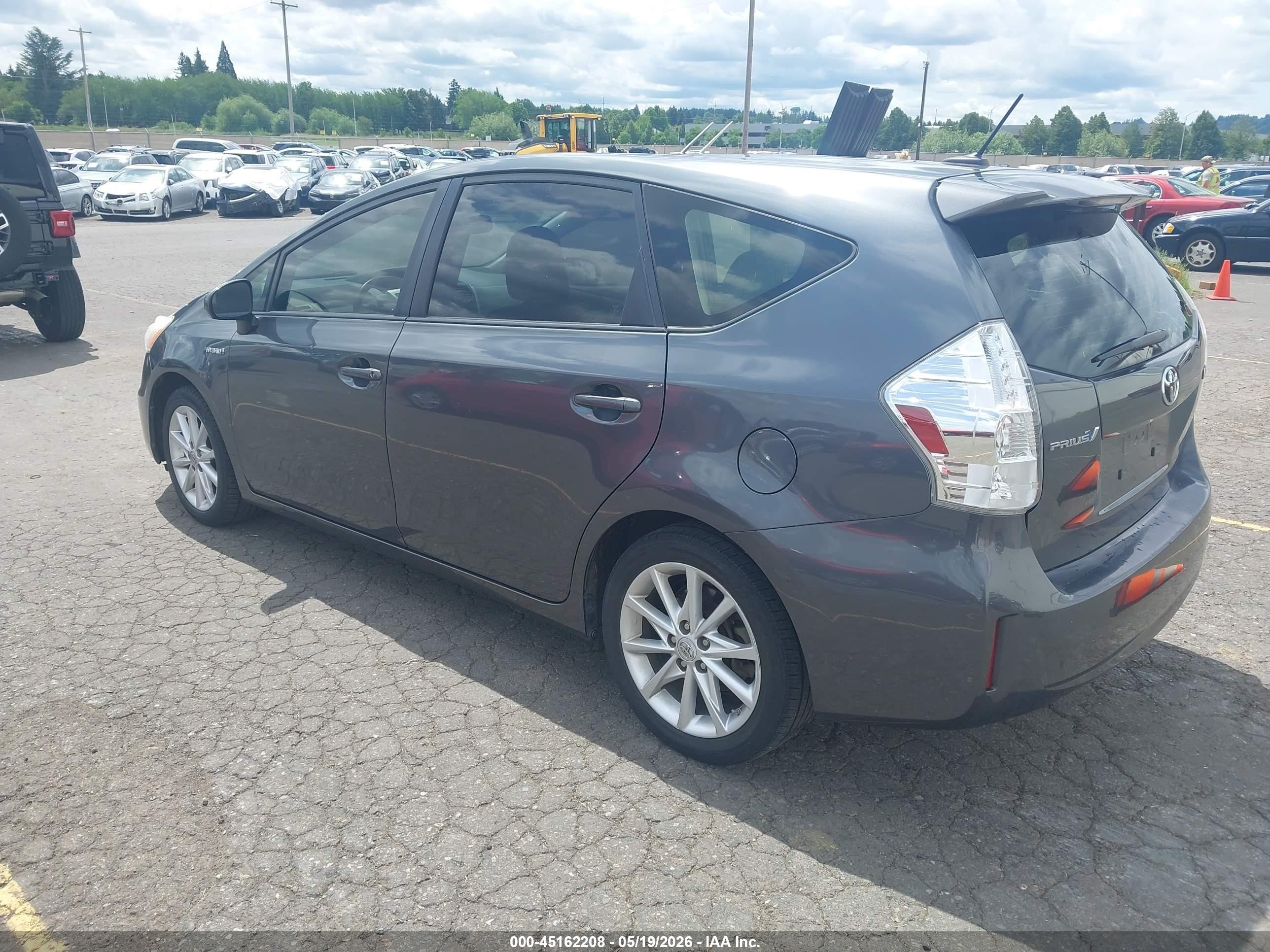 2012 Toyota Prius V Five Gray vin: JTDZN3EUXC3166132
