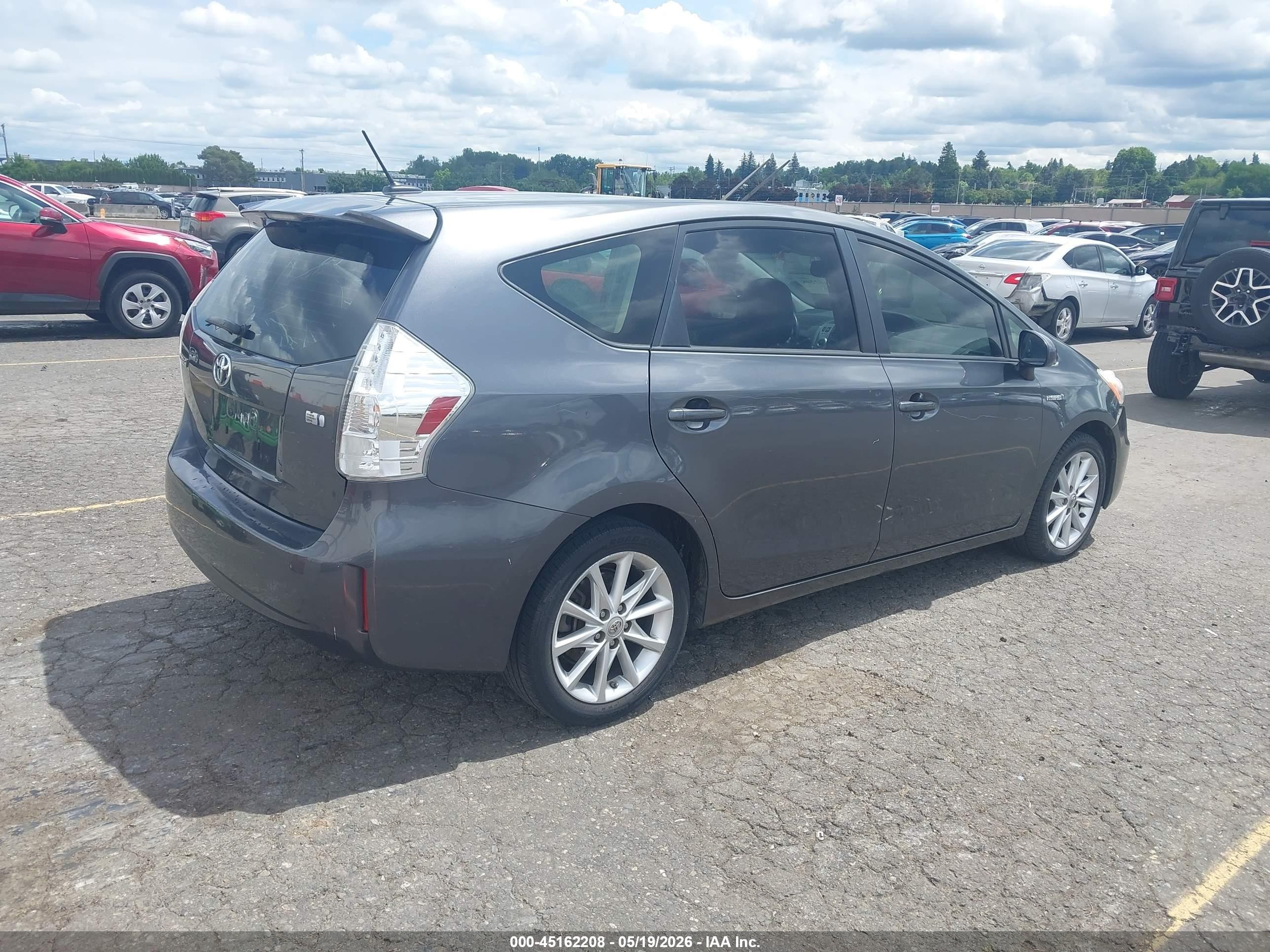 2012 Toyota Prius V Five Gray vin: JTDZN3EUXC3166132