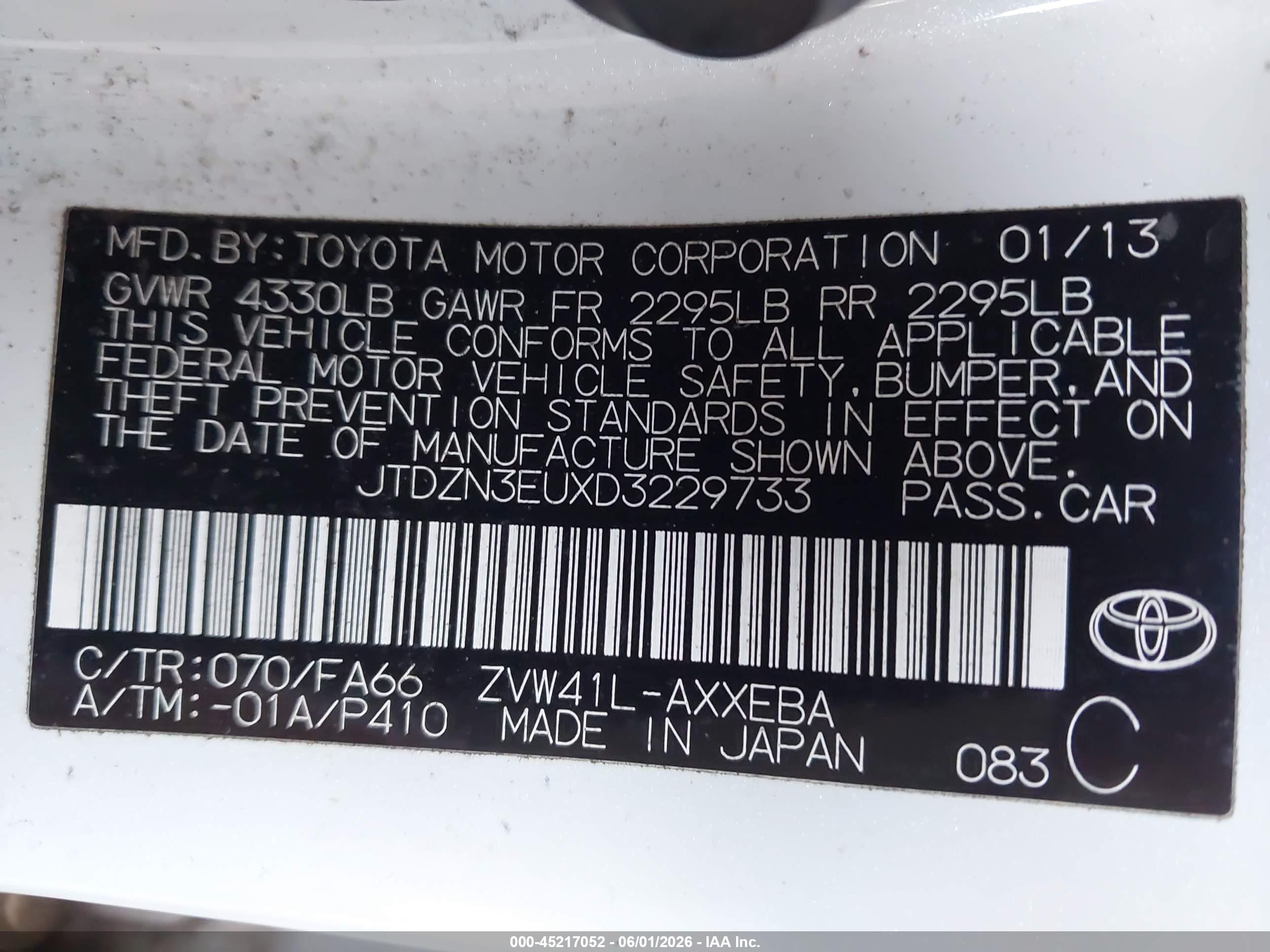 2013 Toyota Prius V Three White vin: JTDZN3EUXD3229733