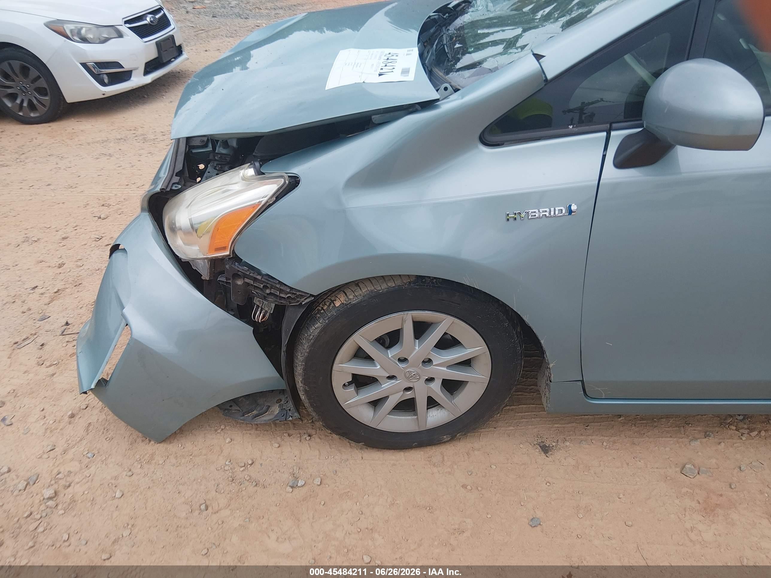 2013 Toyota Prius V Three Light Blue vin: JTDZN3EUXD3273747