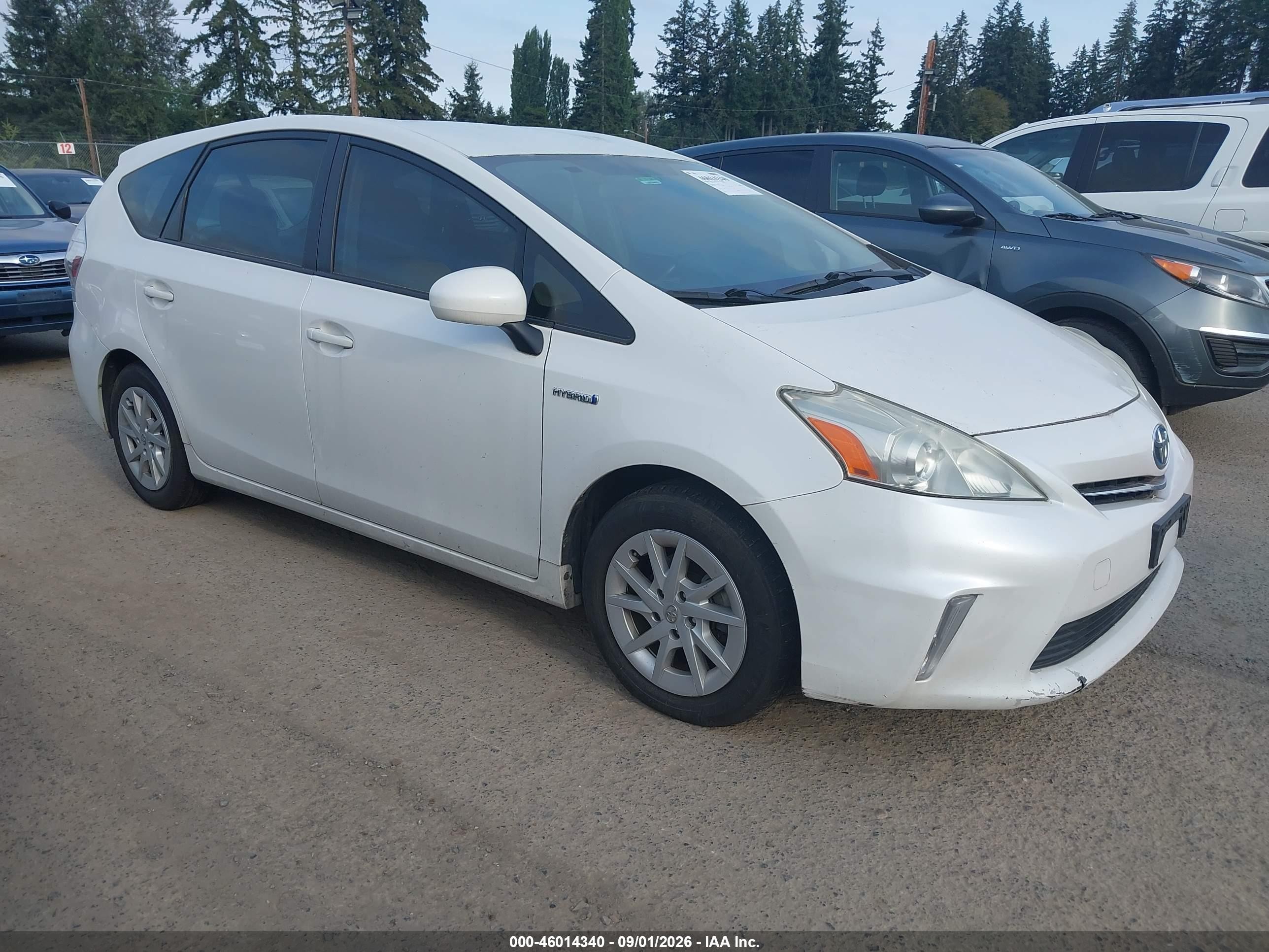 2013 Toyota Prius V Three White vin: JTDZN3EUXD3281640