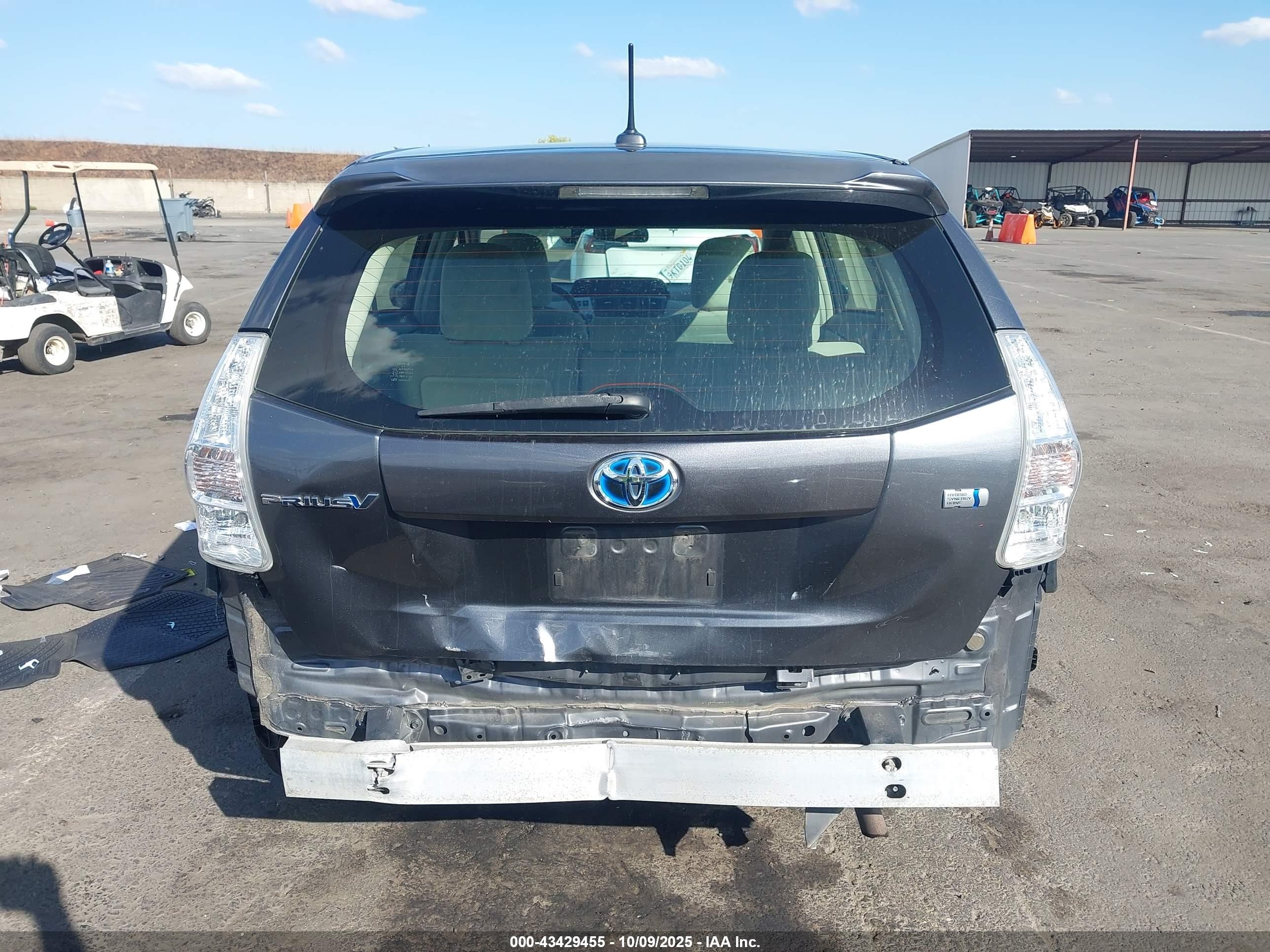 2013 Toyota Prius V Three Gray vin: JTDZN3EUXD3289222