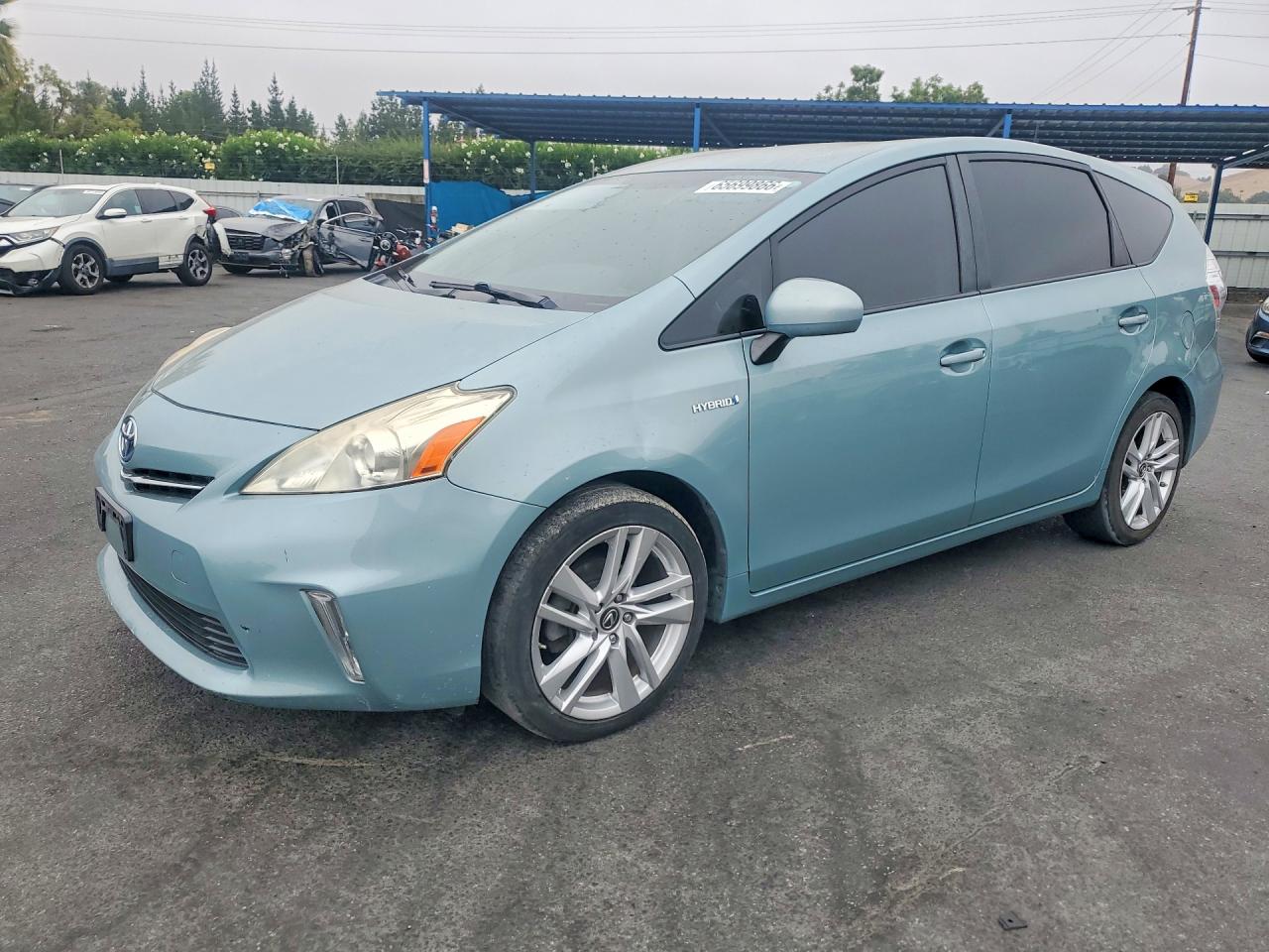 2014 Toyota Prius V Three Turquoise vin: JTDZN3EUXE3299296