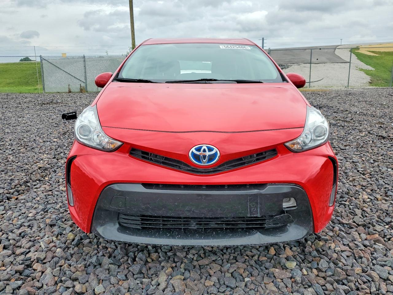 2015 Toyota Prius V Three Red vin: JTDZN3EUXFJ033175