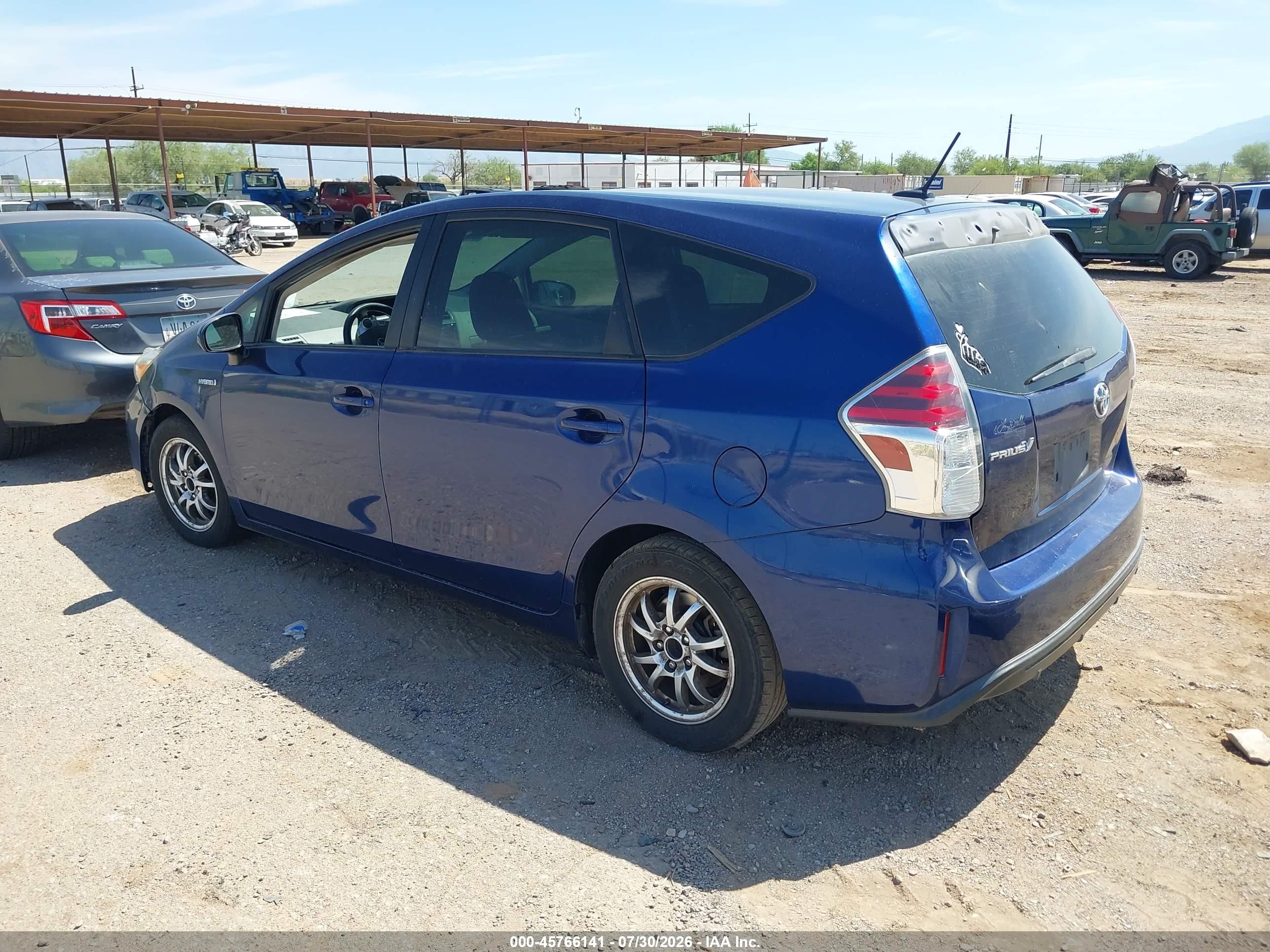2015 Toyota Prius V Three Blue vin: JTDZN3EUXFJ034472