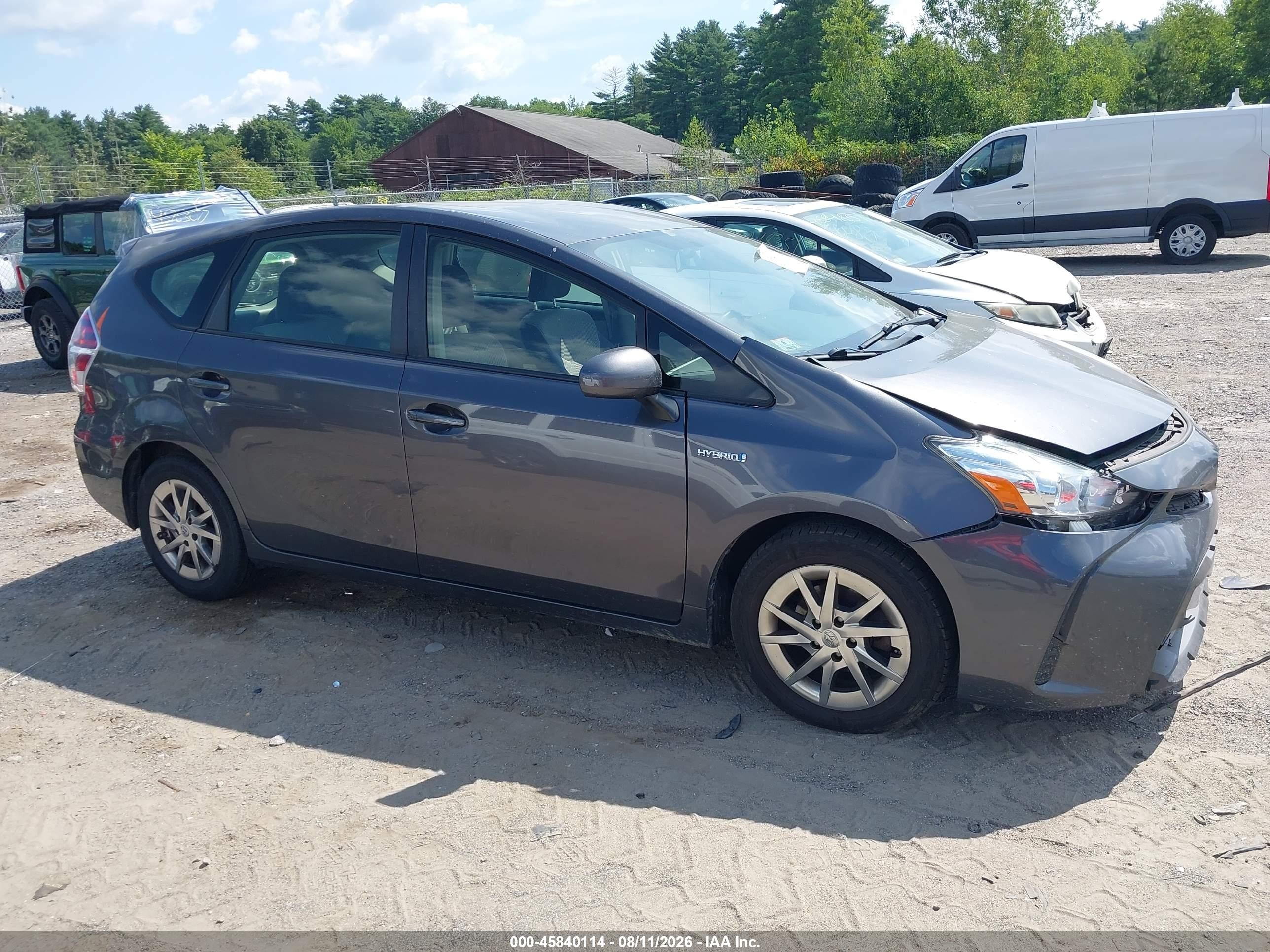 2015 Toyota Prius V Two Gray vin: JTDZN3EUXFJ039087