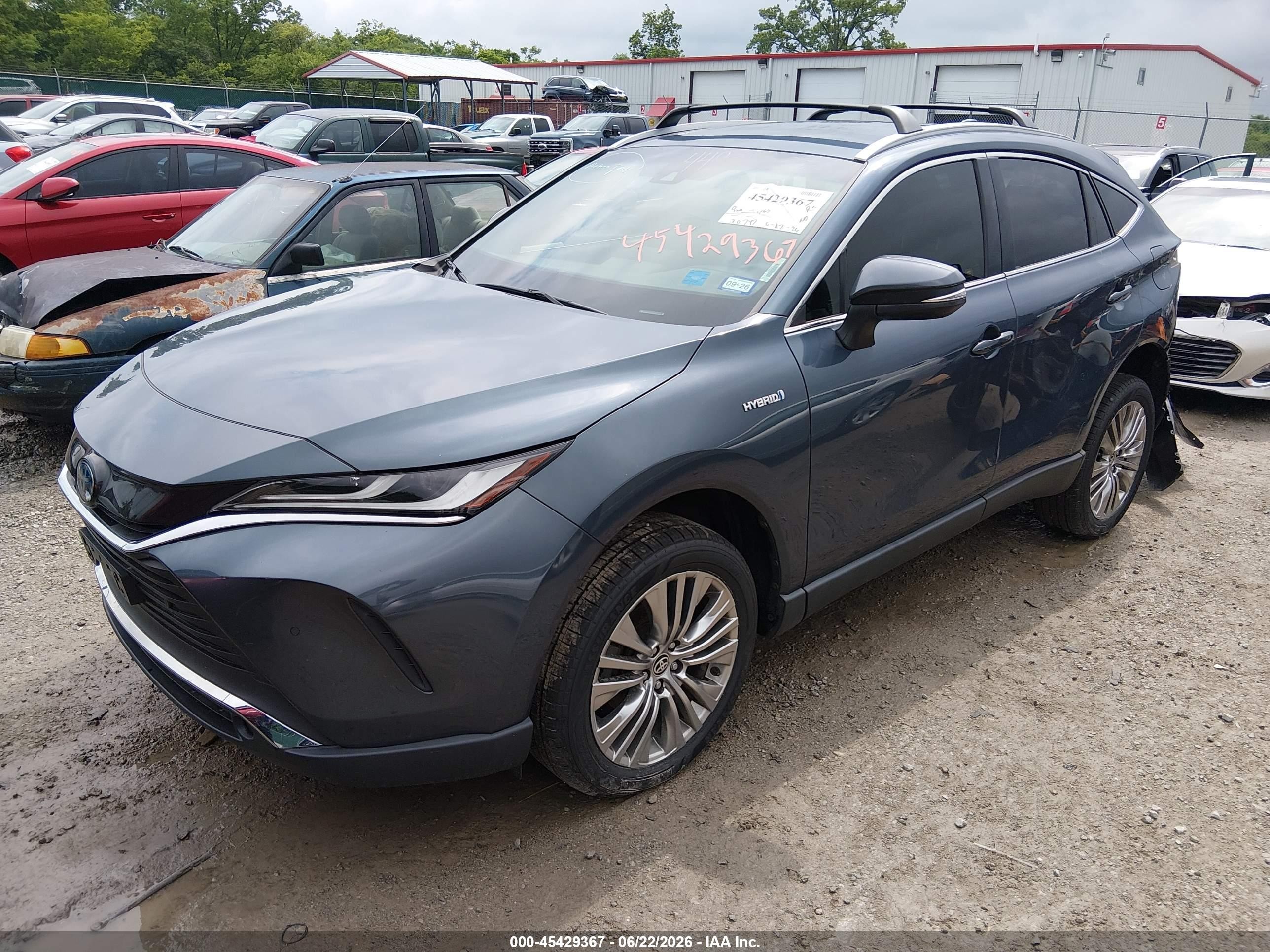 2021 Toyota Venza Xle Синий vin: JTEAAAAH2MJ006776
