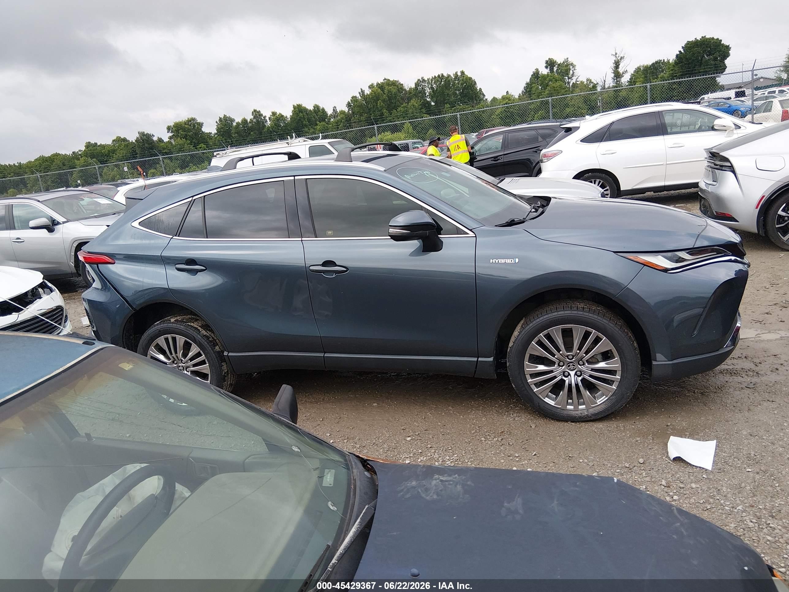 2021 Toyota Venza Xle Синий vin: JTEAAAAH2MJ006776