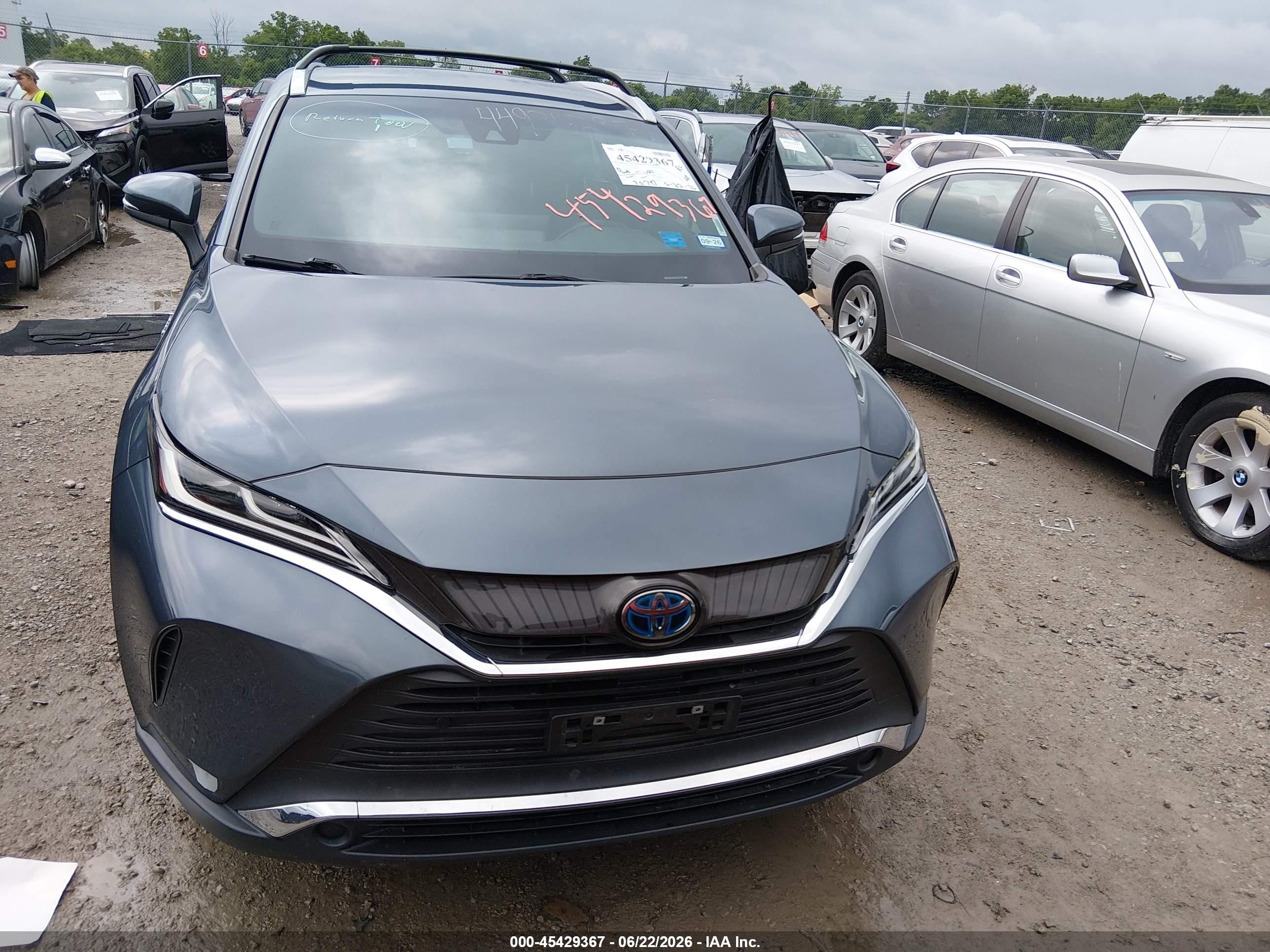 2021 Toyota Venza Xle Синий vin: JTEAAAAH2MJ006776