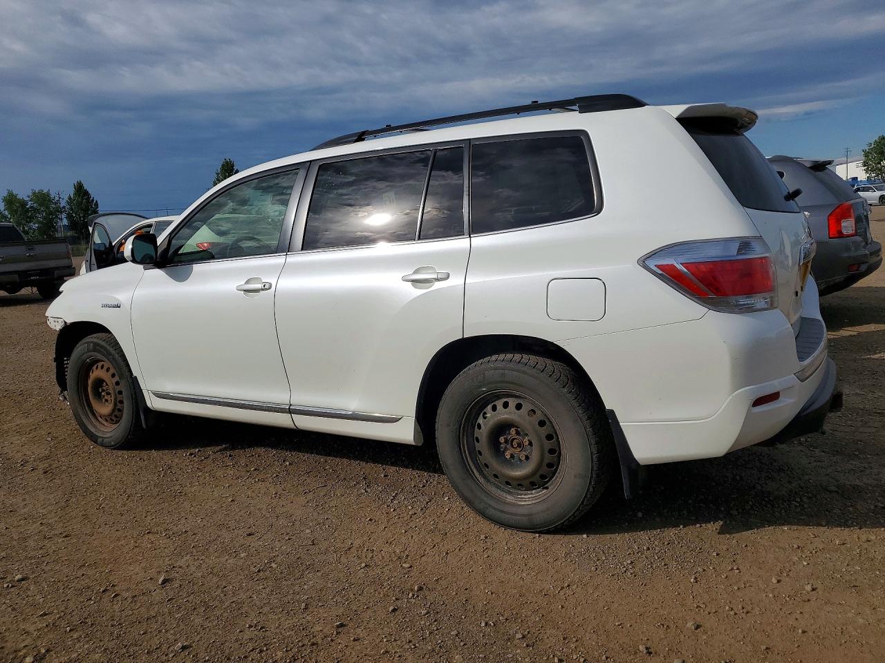 2013 Toyota Highlander Hybrid White vin: JTEBC3EH0D2011957