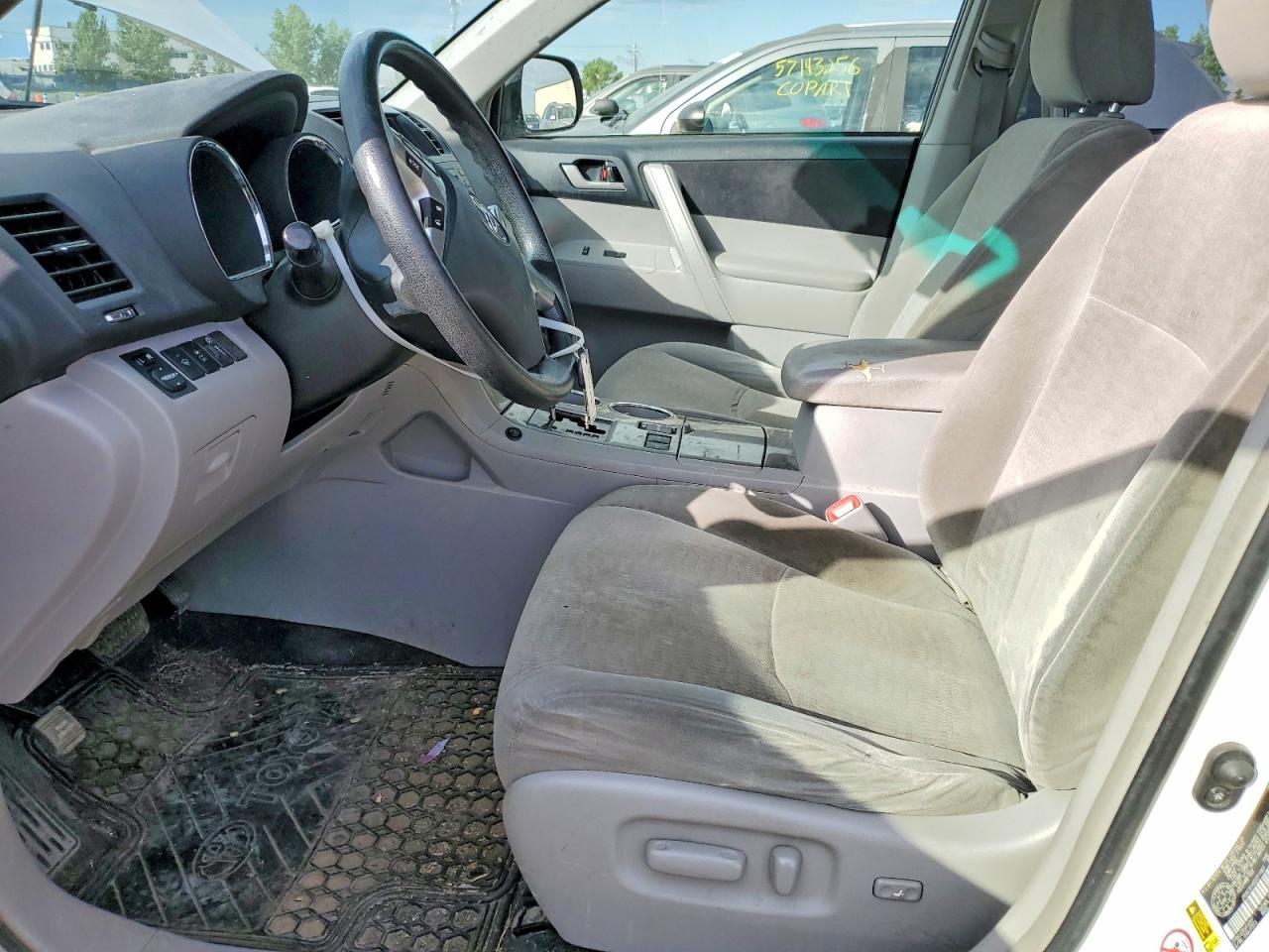 2013 Toyota Highlander Hybrid White vin: JTEBC3EH0D2011957