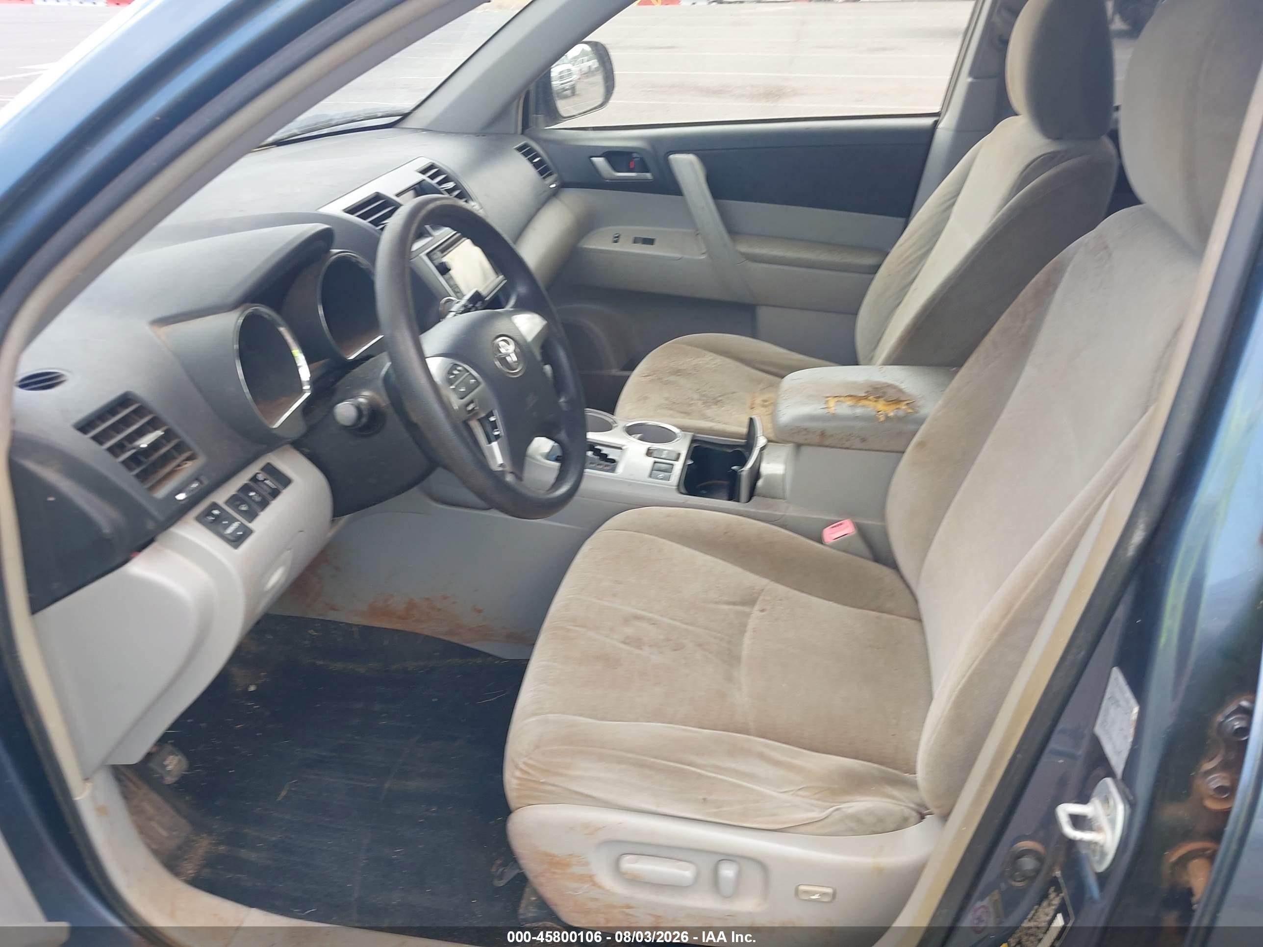 2013 Toyota Highlander Hybrid Base V6 Blue vin: JTEBC3EH0D2013207