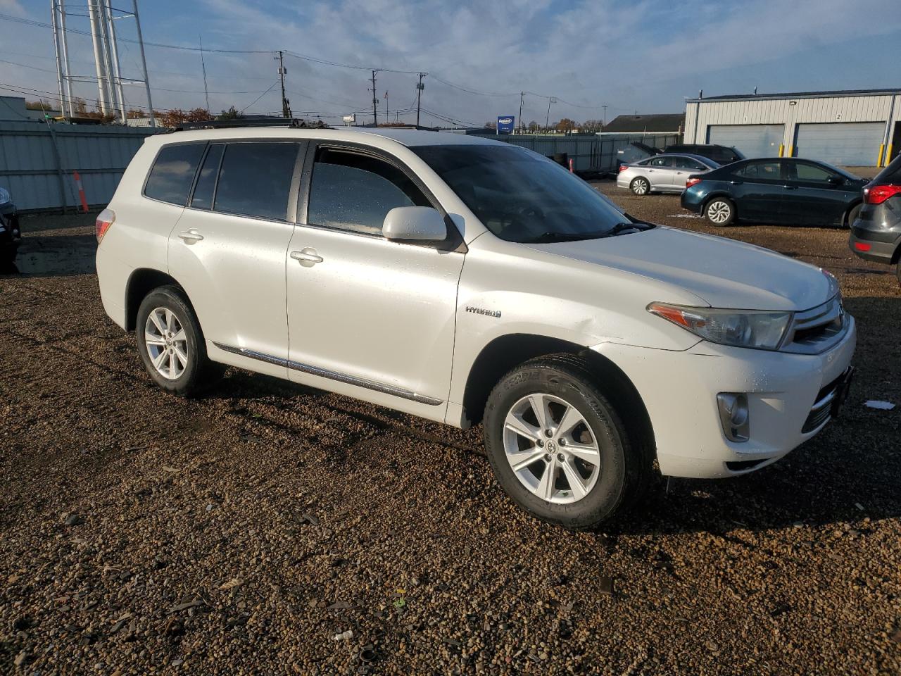 2011 Toyota Highlander Hybrid Base Белый vin: JTEBC3EH1B2001970