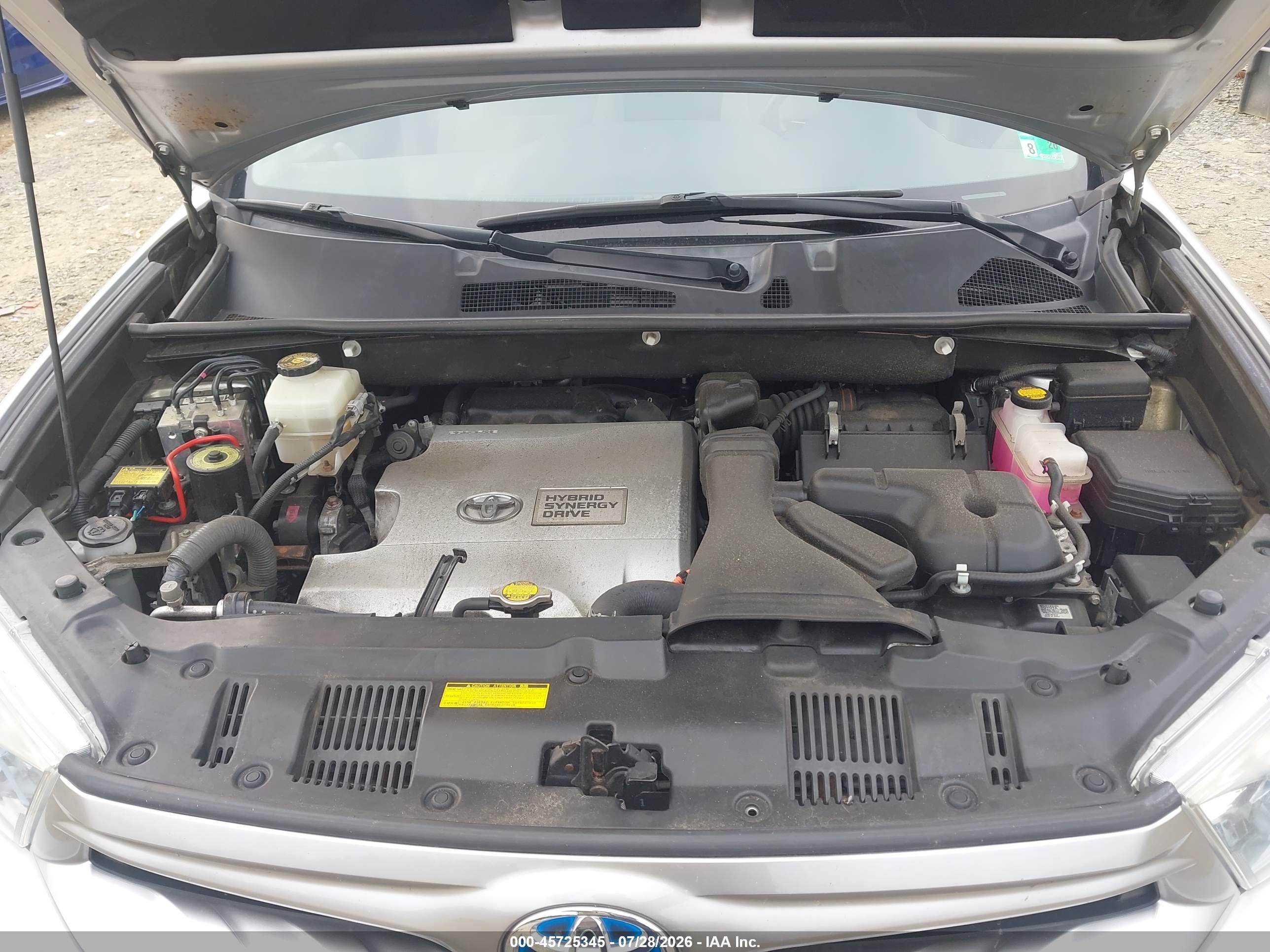 2012 Toyota Highlander Hybrid Base V6 Silver vin: JTEBC3EH1C2008290