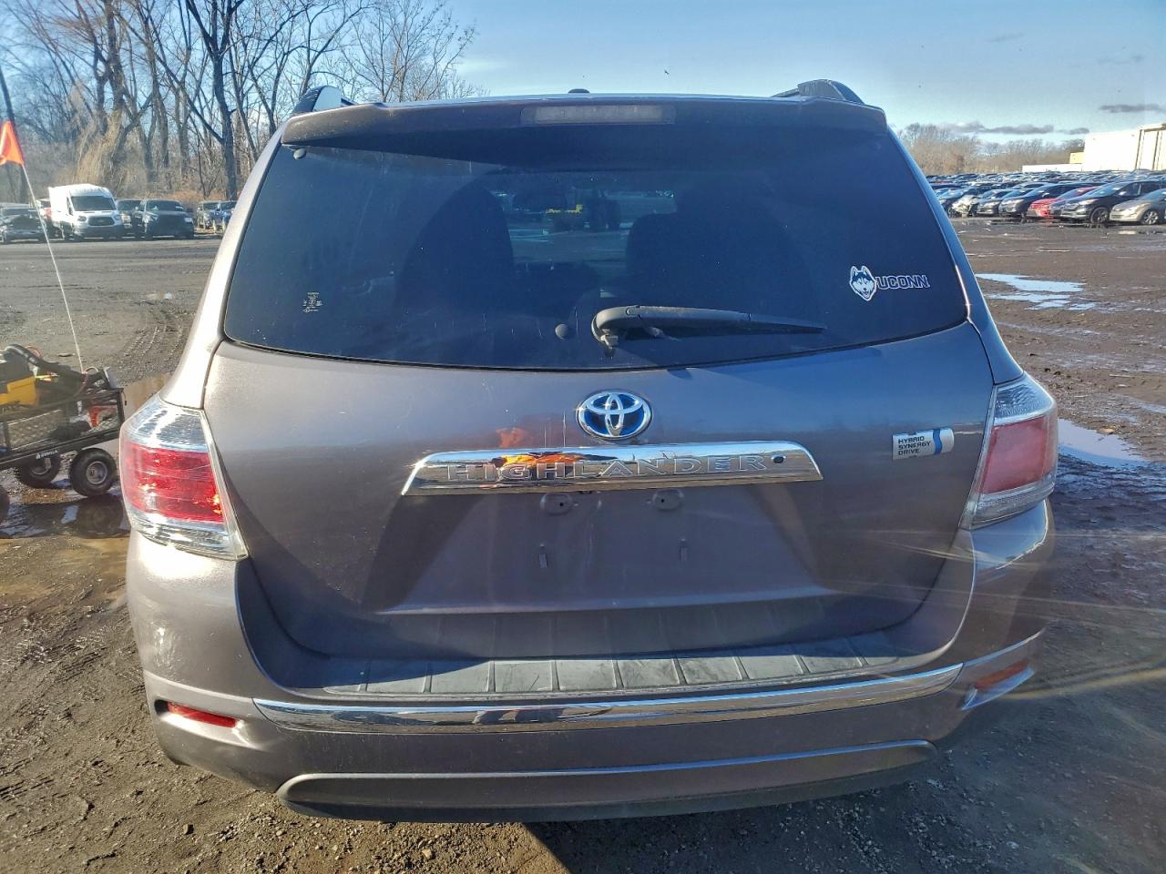 2013 Toyota Highlander Hybrid Gray vin: JTEBC3EH1D2014690