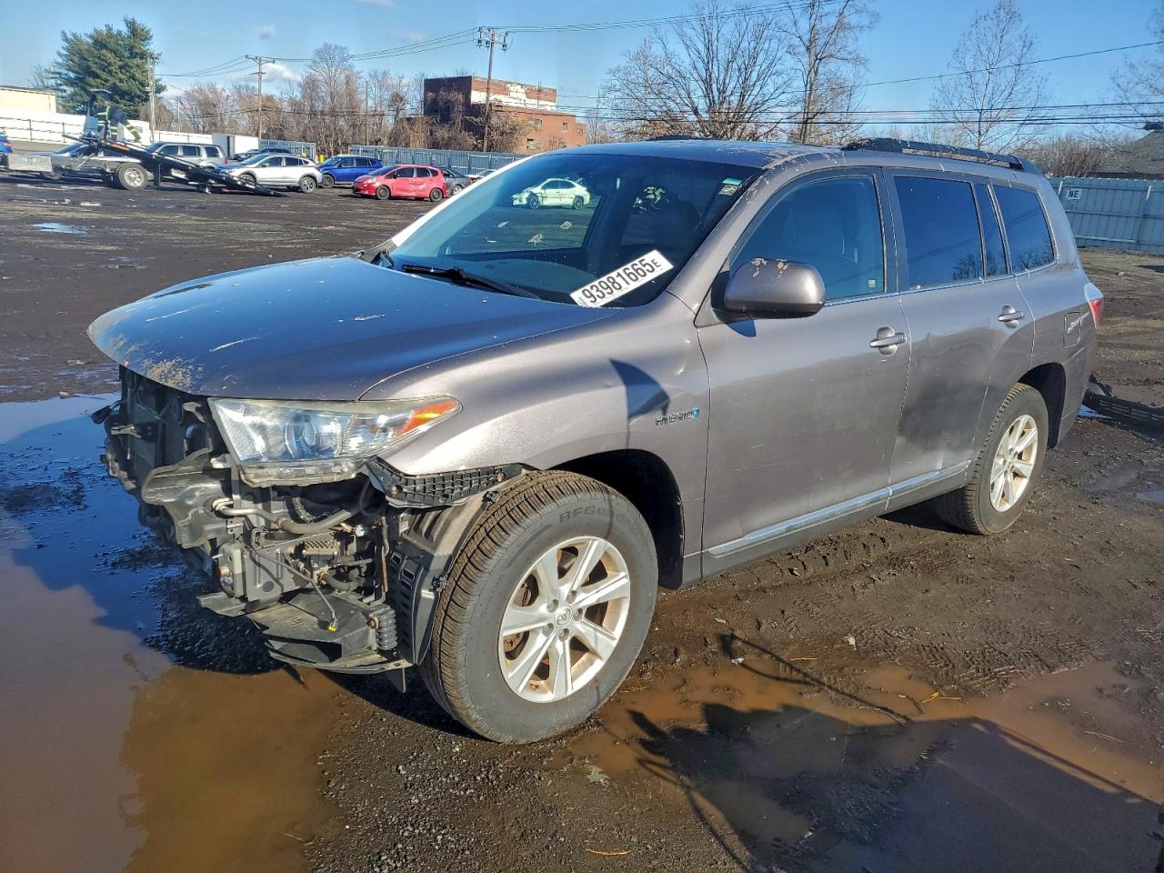 2013 Toyota Highlander Hybrid Gray vin: JTEBC3EH1D2014690