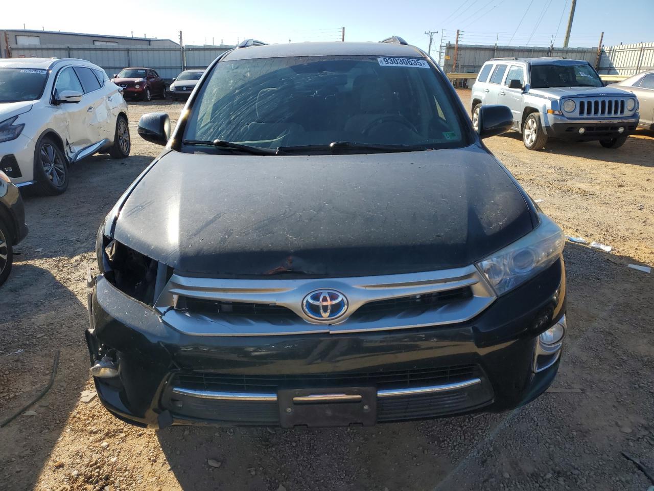 2013 Toyota Highlander Hybrid Black vin: JTEBC3EH1D2015371