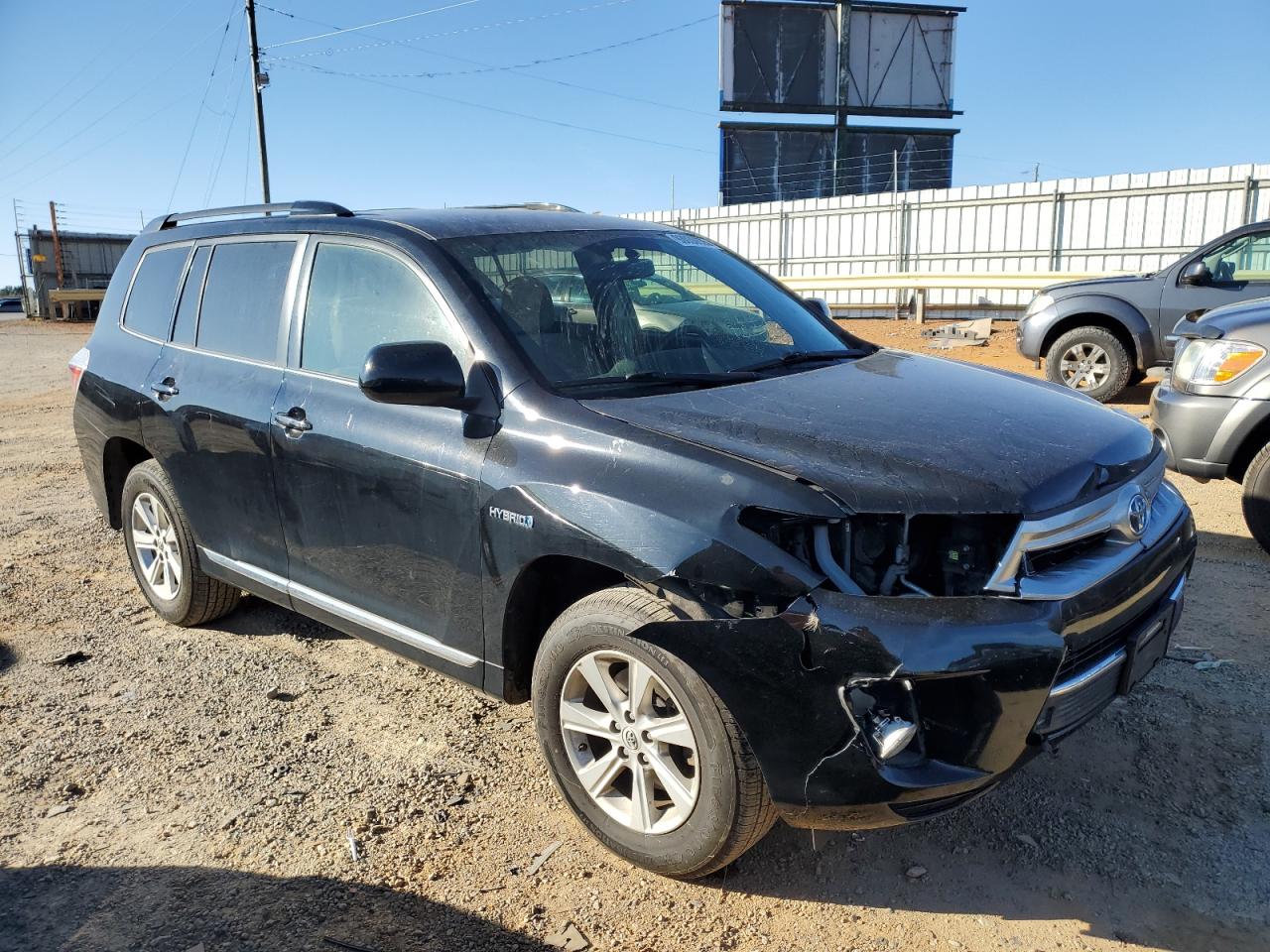 2013 Toyota Highlander Hybrid Black vin: JTEBC3EH1D2015371