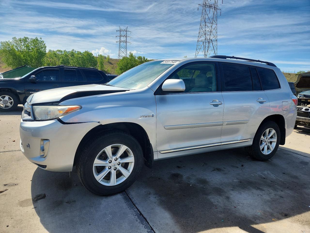 2011 Toyota Highlander Hybrid Silver vin: JTEBC3EH2B2002352