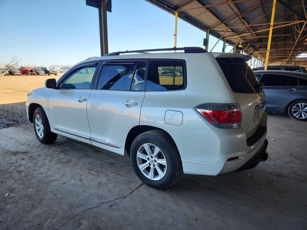 2013 Toyota Highlander Hybrid Белый vin: JTEBC3EH2D2013533