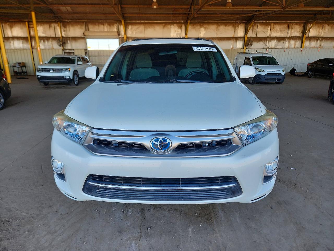 2013 Toyota Highlander Hybrid Белый vin: JTEBC3EH2D2013533