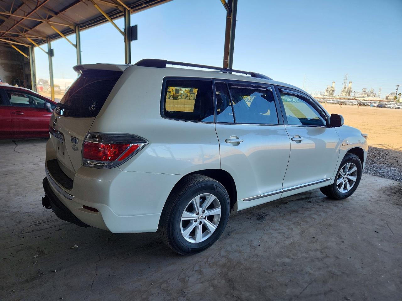 2013 Toyota Highlander Hybrid Белый vin: JTEBC3EH2D2013533
