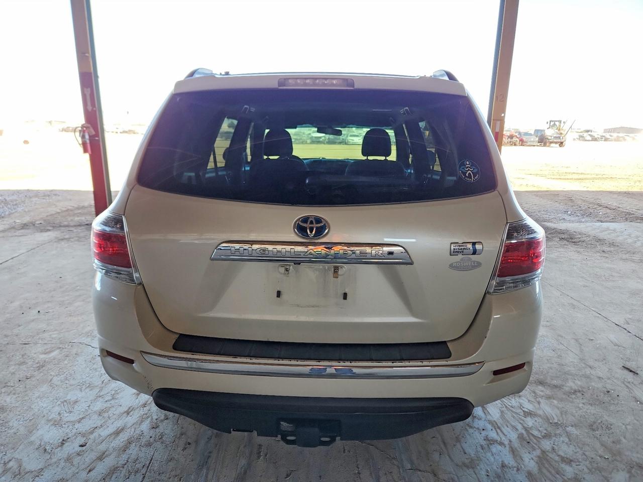 2013 Toyota Highlander Hybrid Белый vin: JTEBC3EH2D2013533