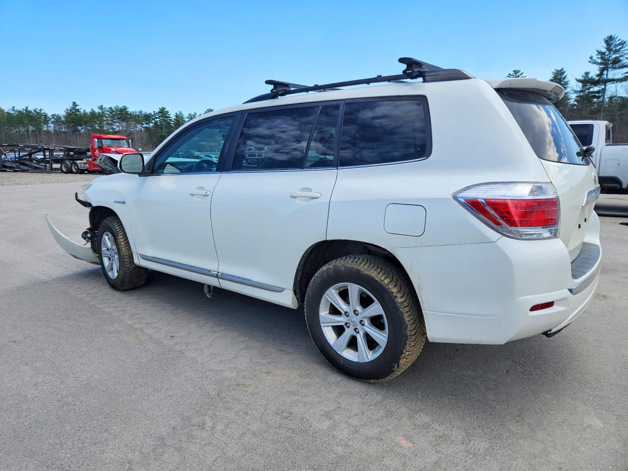 2011 Toyota Highlander Hybrid White vin: JTEBC3EH3B2001713