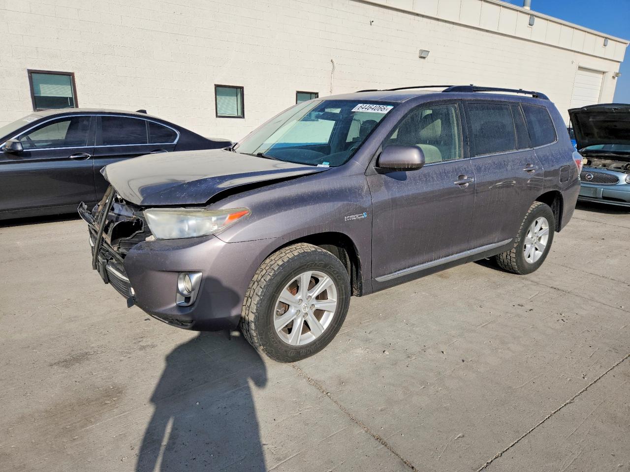 2013 Toyota Highlander Hybrid Gray vin: JTEBC3EH3D2013119