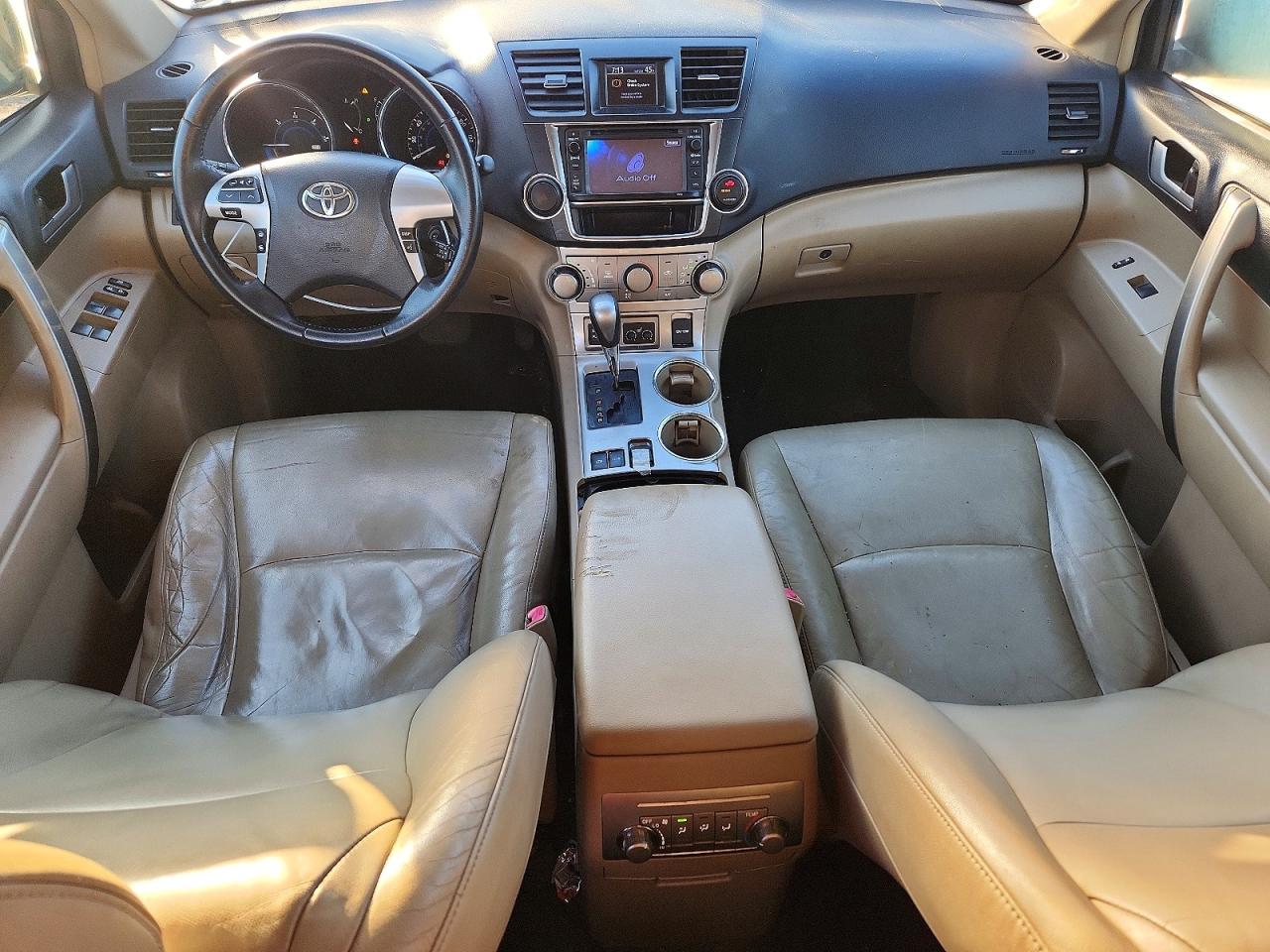 2013 Toyota Highlander Hybrid Base White vin: JTEBC3EH4D2012870