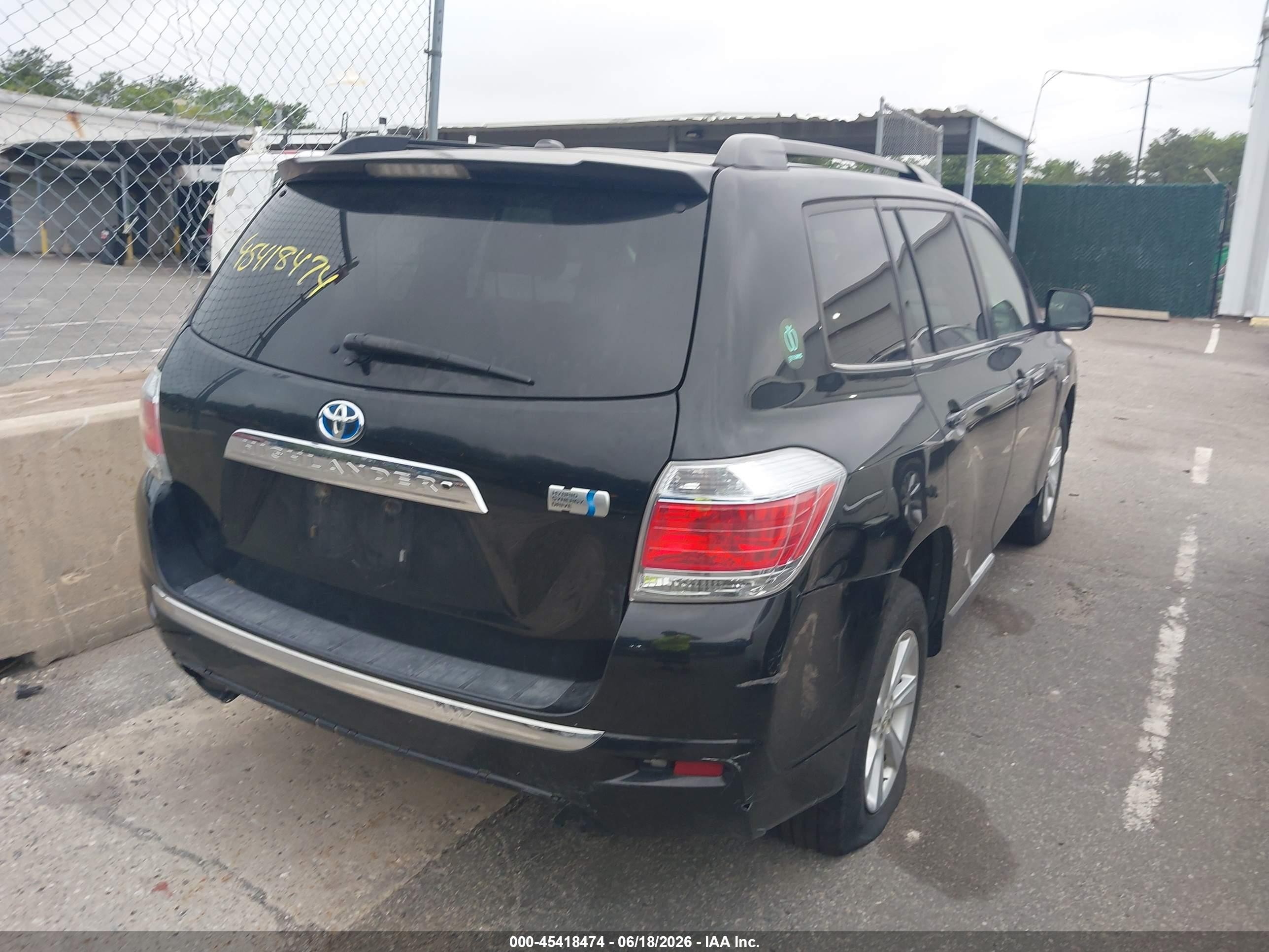 2013 Toyota Highlander Hybrid Base V6 Черный vin: JTEBC3EH4D2015364