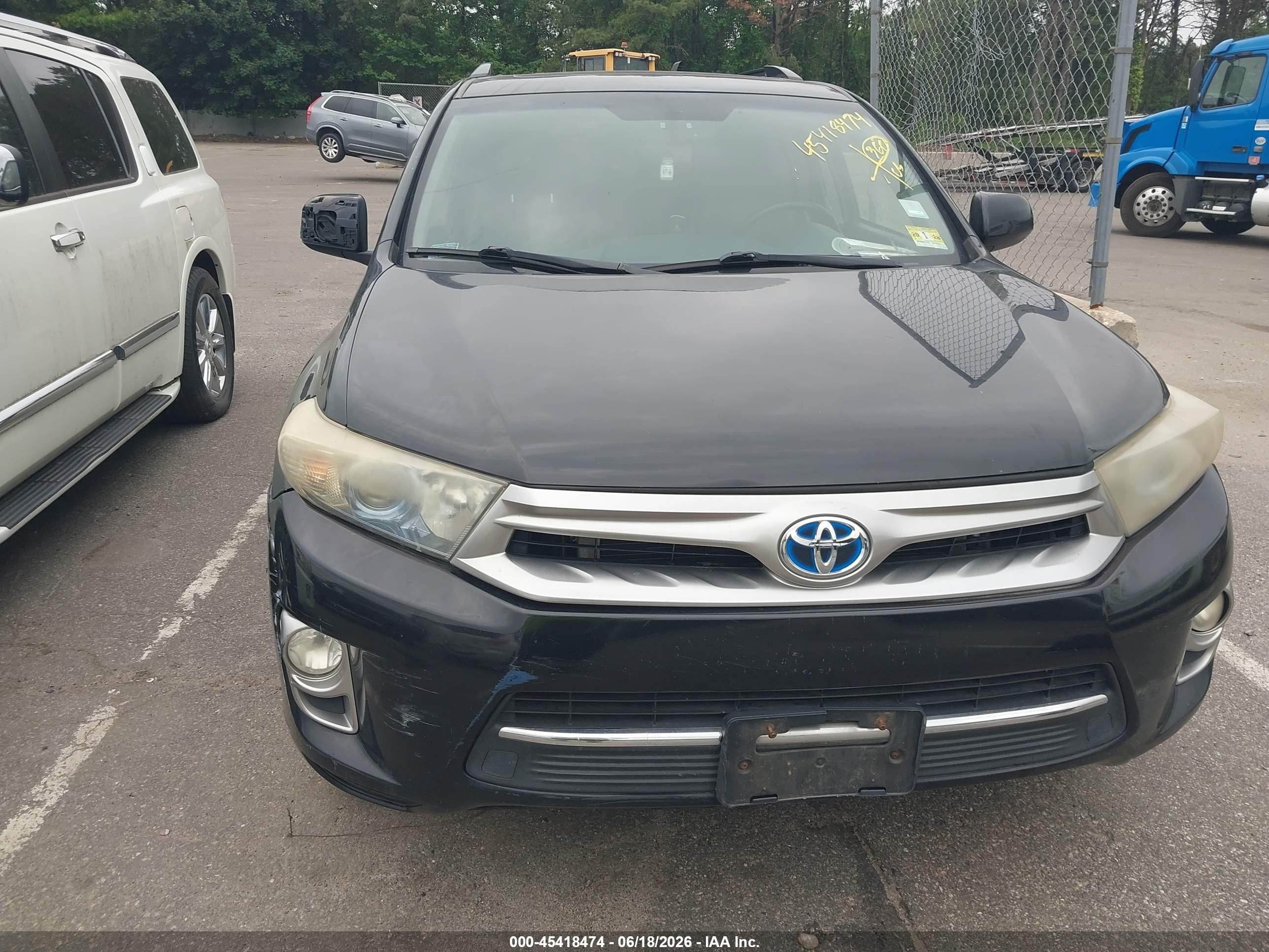 2013 Toyota Highlander Hybrid Base V6 Черный vin: JTEBC3EH4D2015364