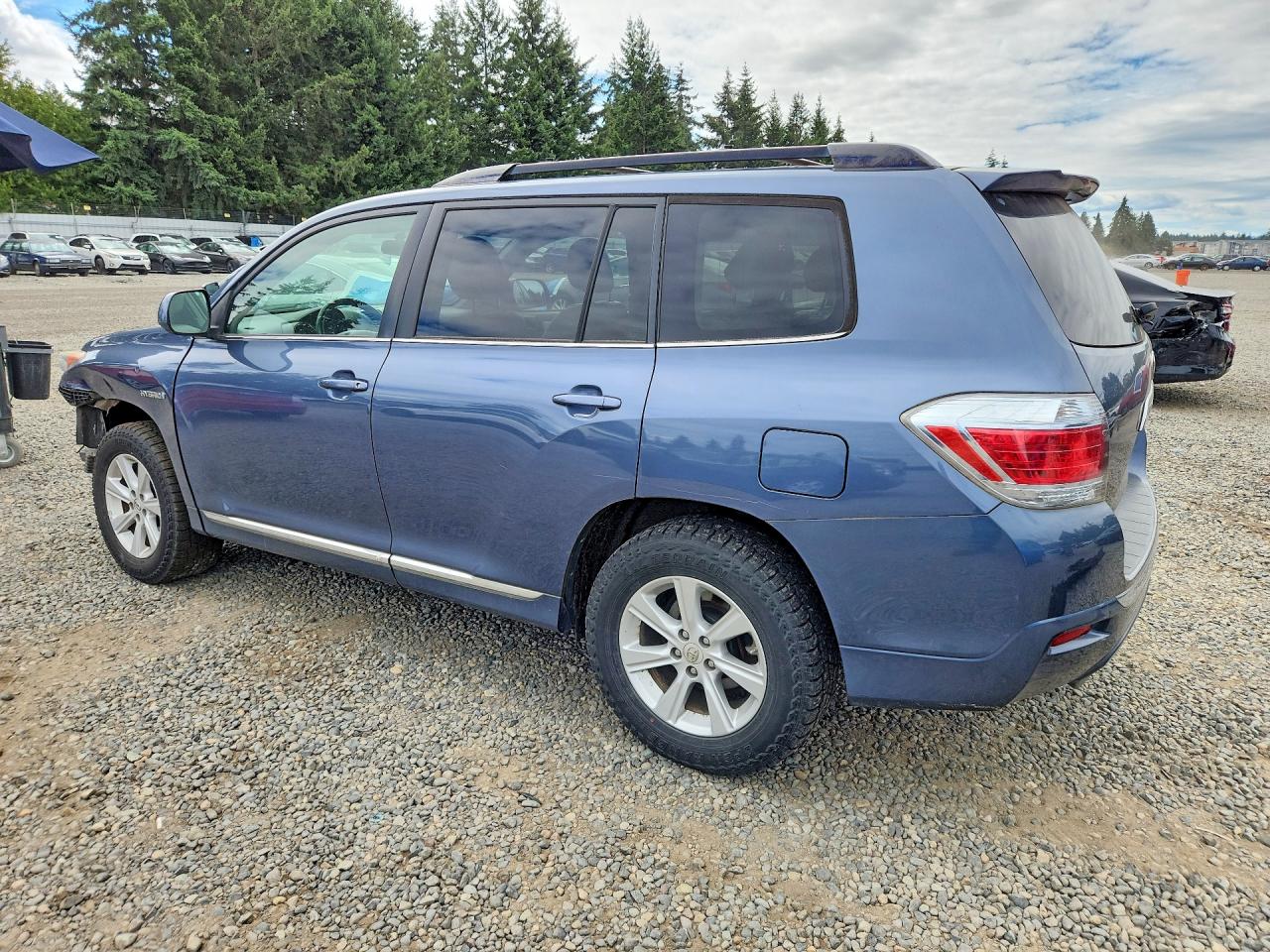 2011 Toyota Highlander Hybrid Blue vin: JTEBC3EH5B2000790