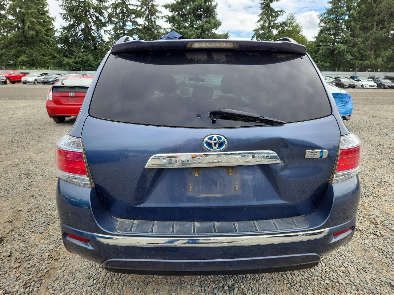 2011 Toyota Highlander Hybrid Blue vin: JTEBC3EH5B2000790
