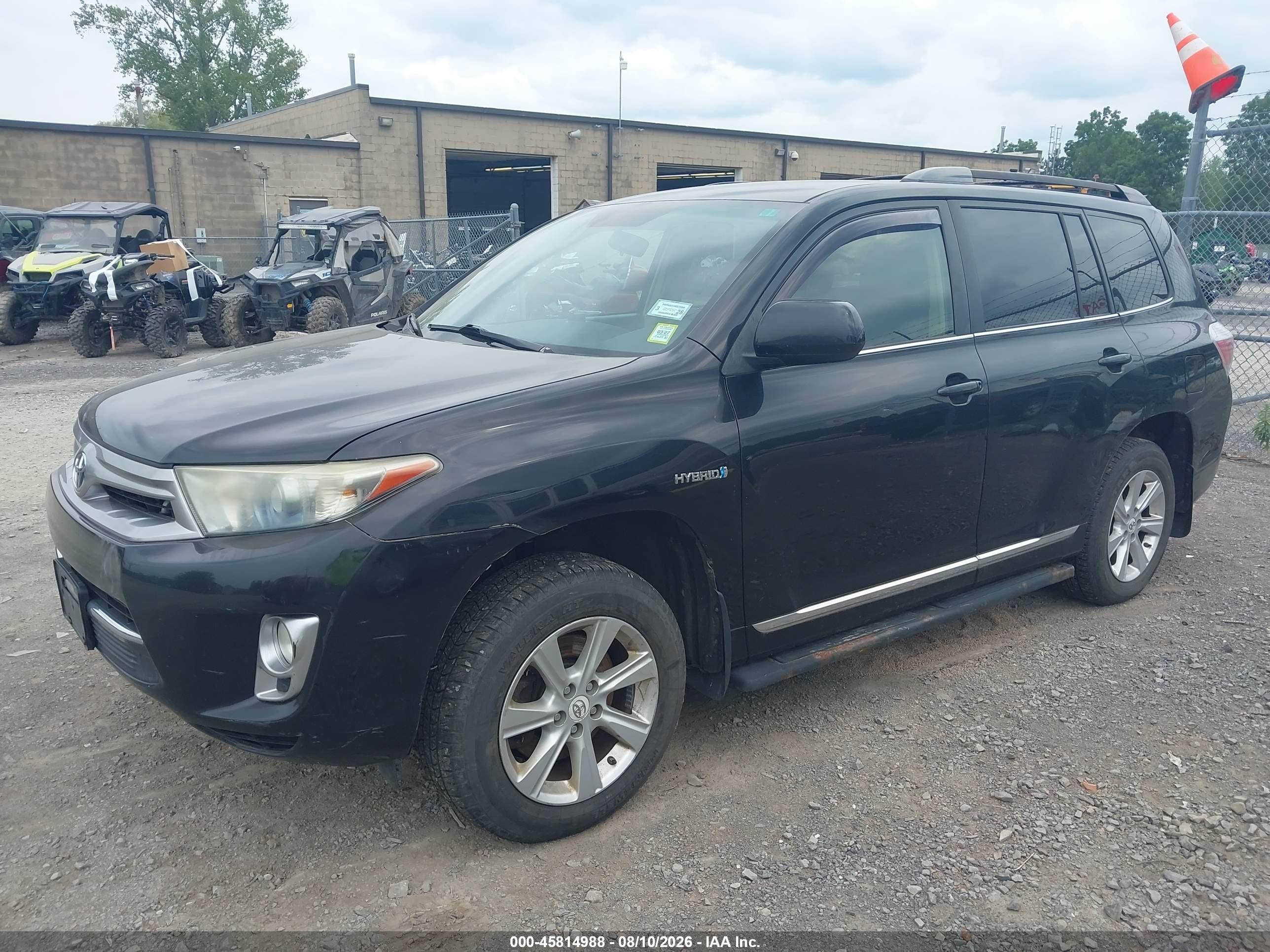 2011 Toyota Highlander Hybrid Base V6 Black vin: JTEBC3EH5B2002149