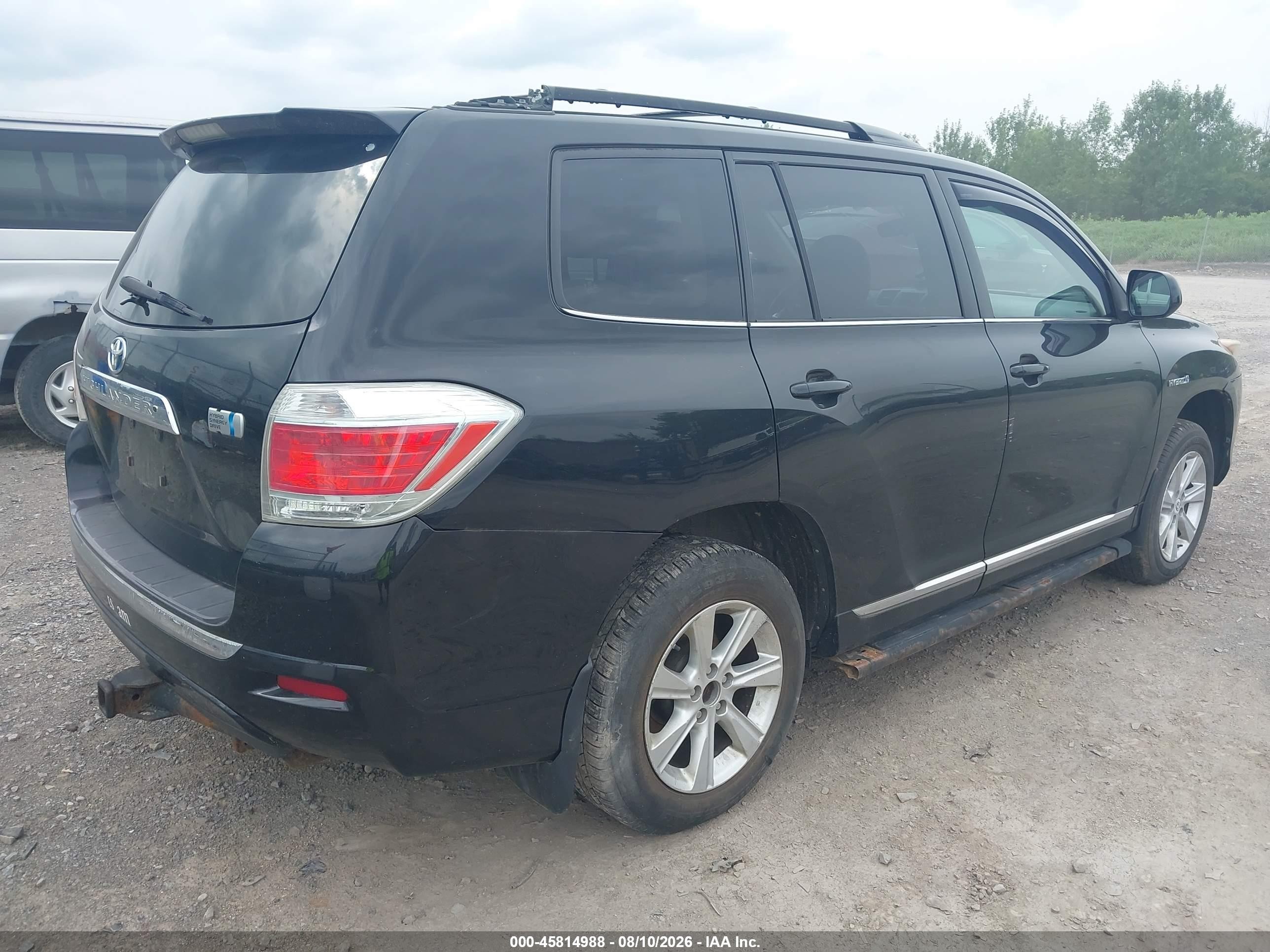 2011 Toyota Highlander Hybrid Base V6 Black vin: JTEBC3EH5B2002149
