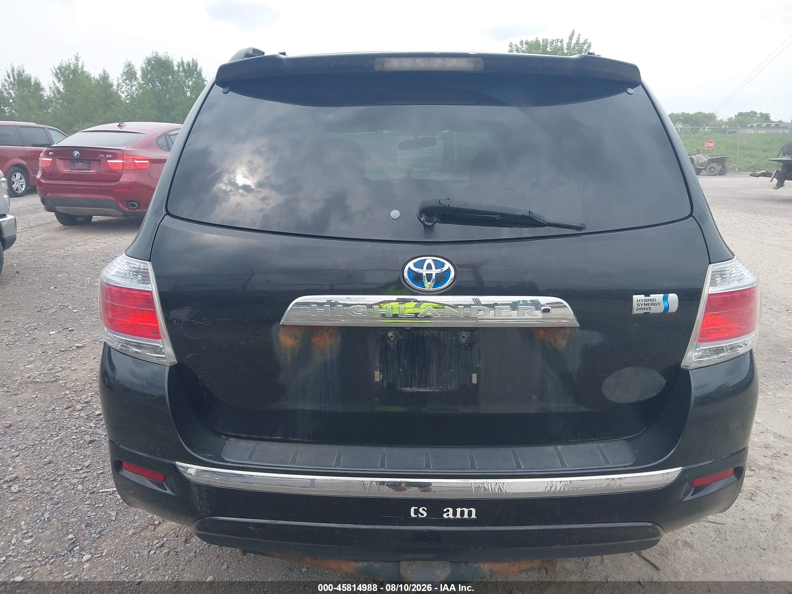 2011 Toyota Highlander Hybrid Base V6 Black vin: JTEBC3EH5B2002149