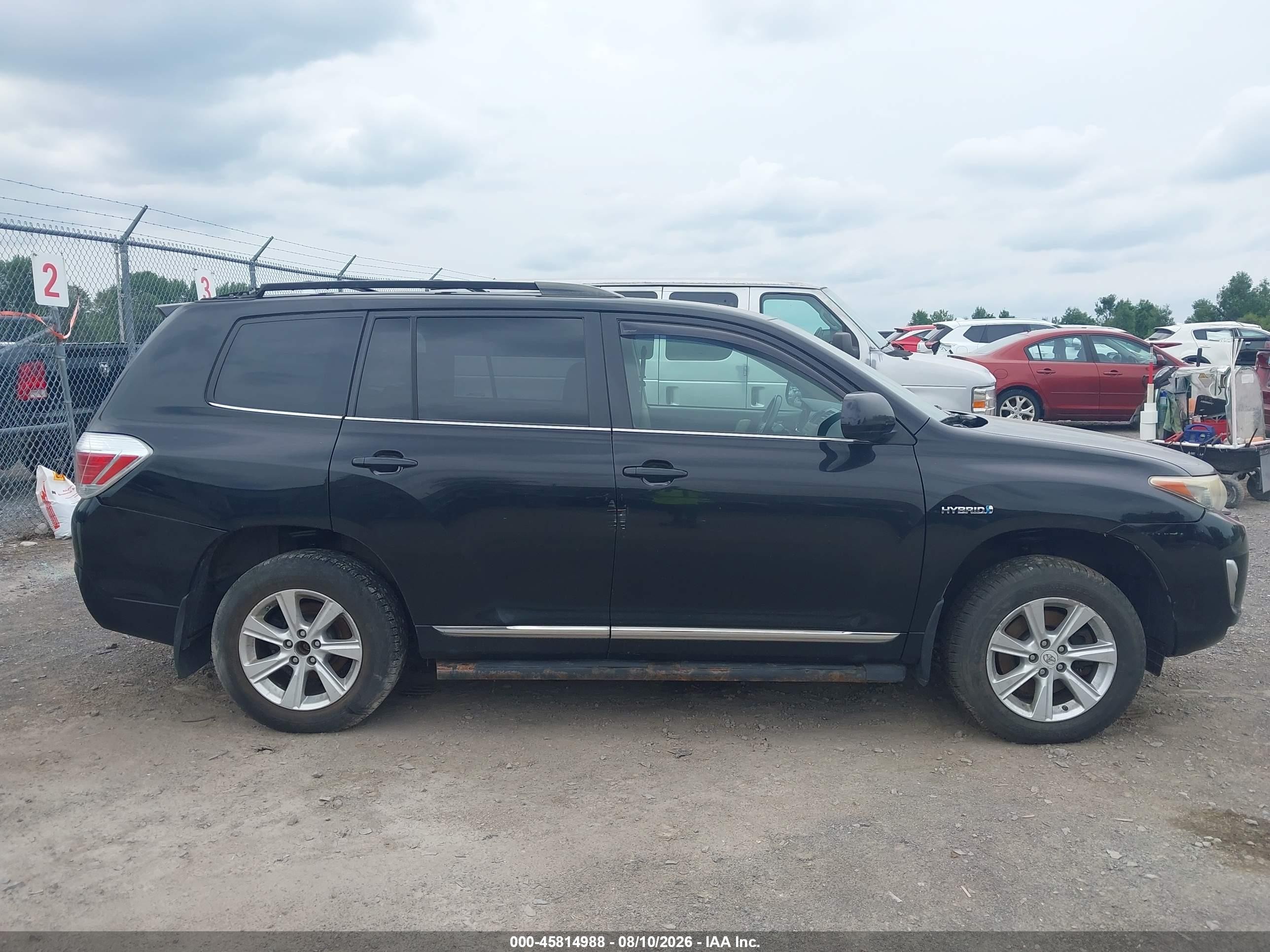 2011 Toyota Highlander Hybrid Base V6 Black vin: JTEBC3EH5B2002149