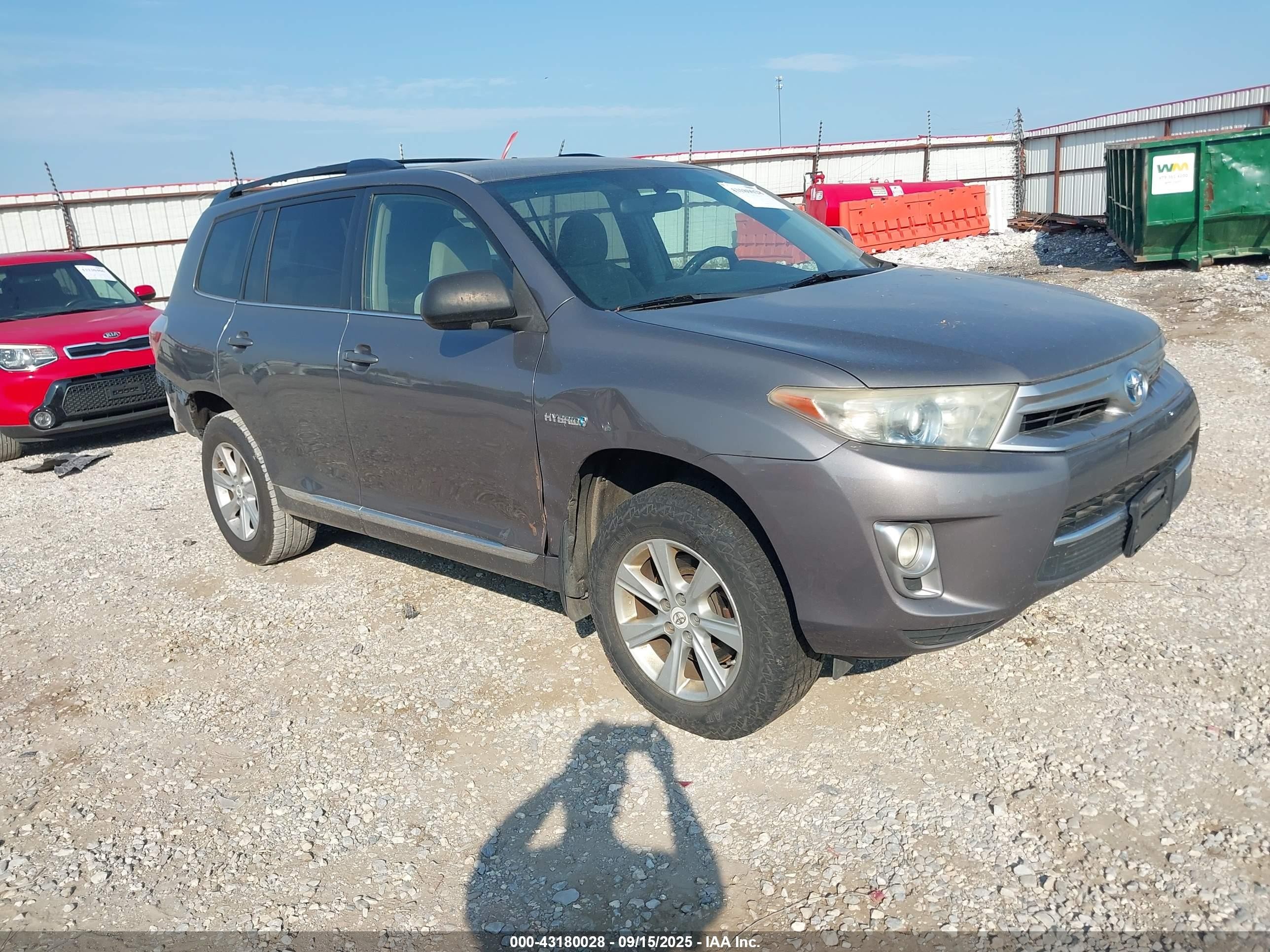 2011 Toyota Highlander Hybrid Base V6 Gray vin: JTEBC3EH5B2002975