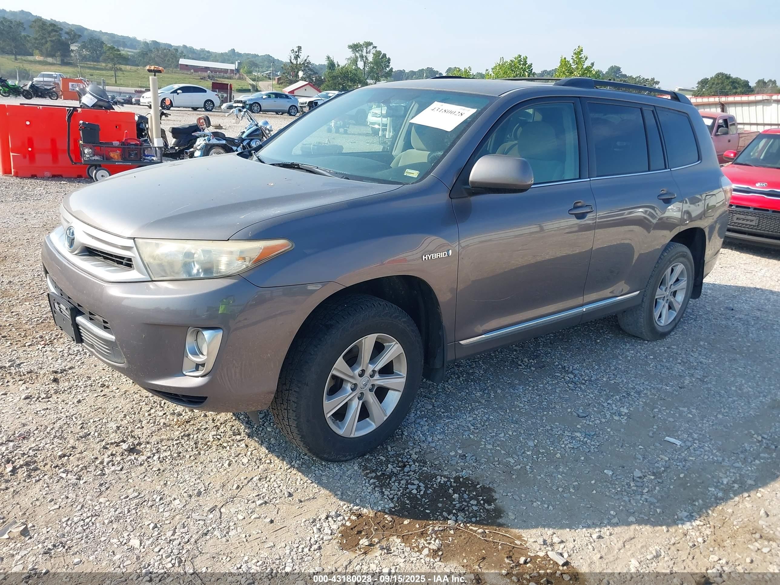 2011 Toyota Highlander Hybrid Base V6 Gray vin: JTEBC3EH5B2002975