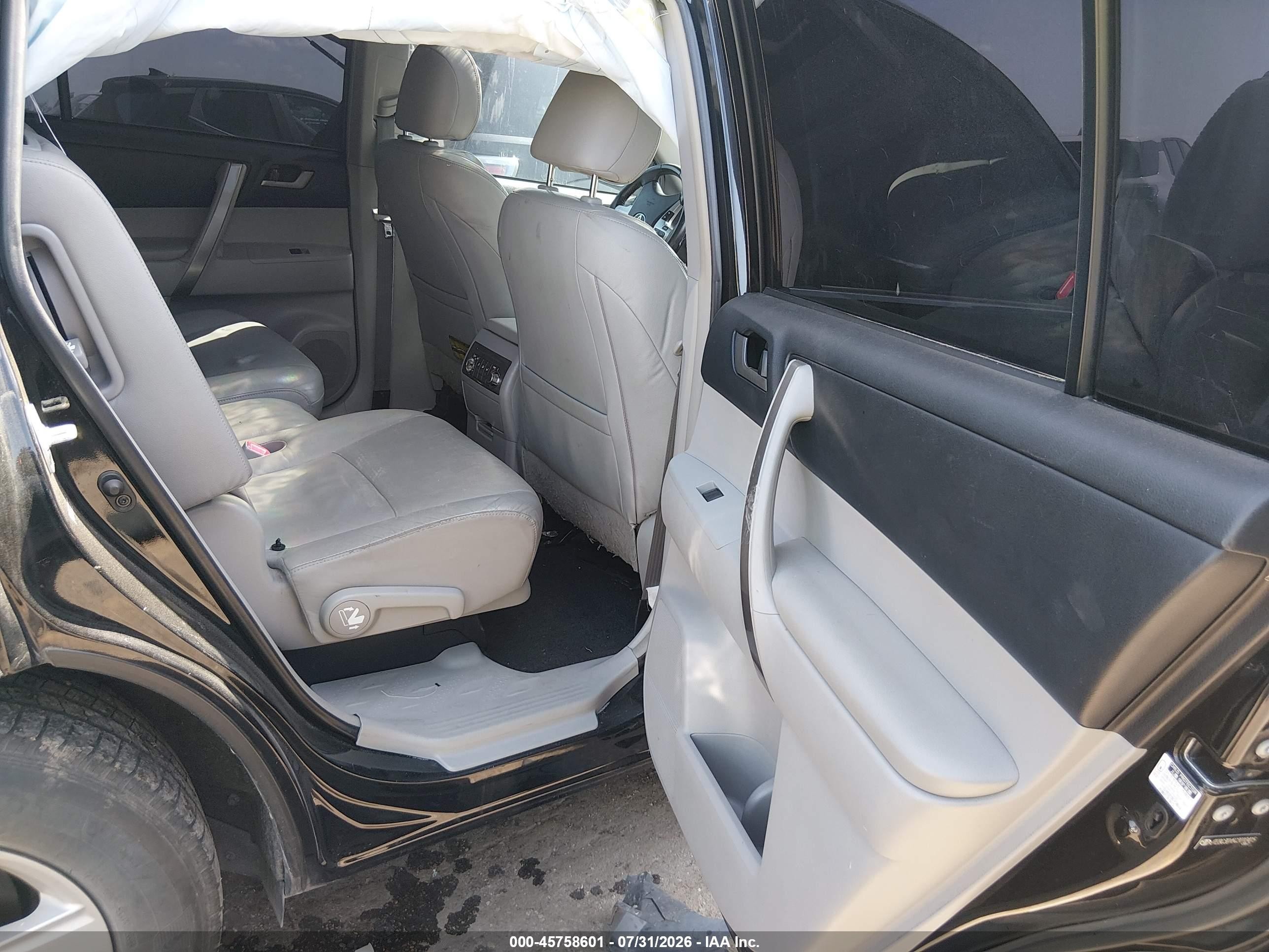 2012 Toyota Highlander Hybrid Base V6 Black vin: JTEBC3EH5C2010415