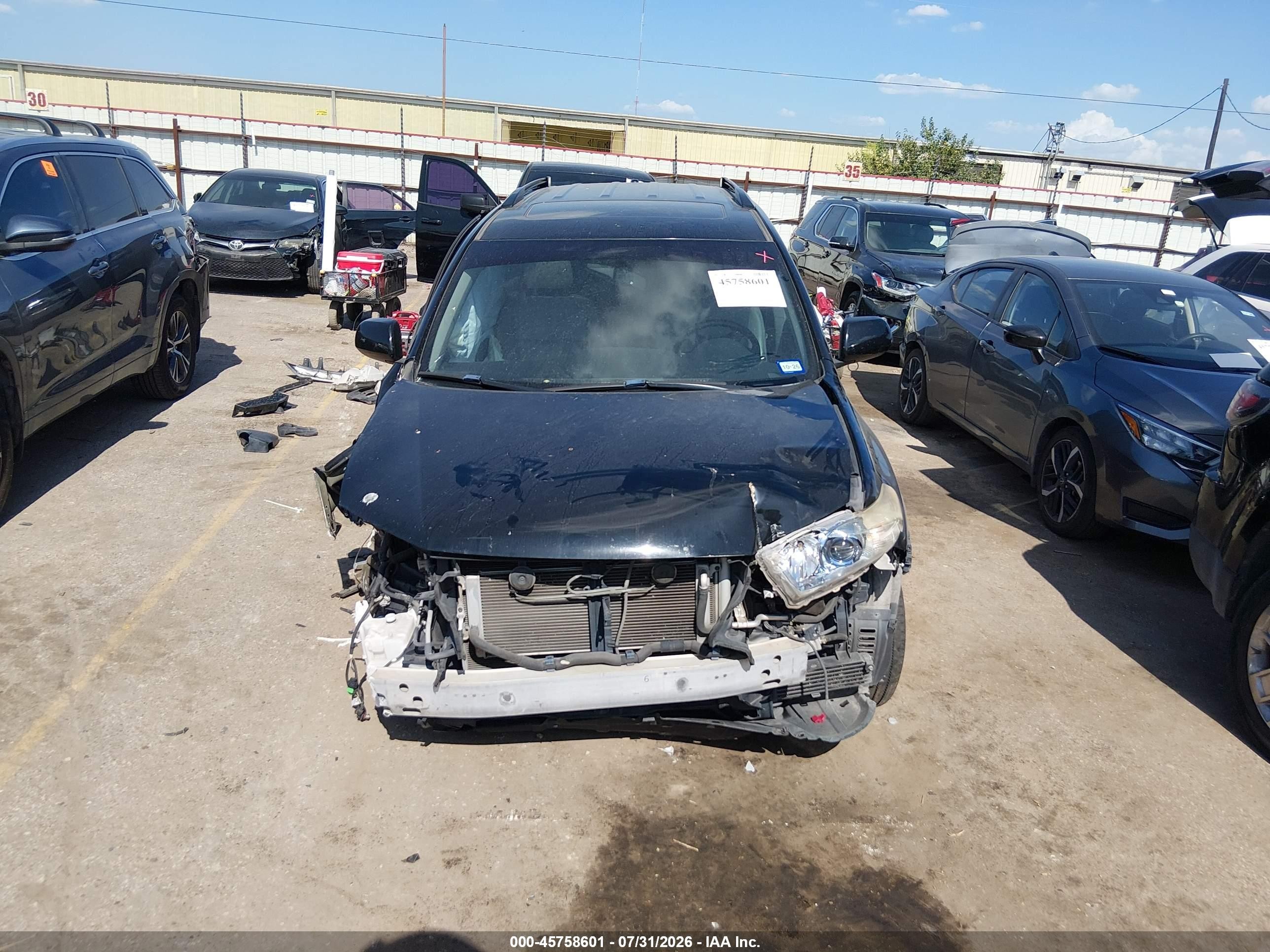 2012 Toyota Highlander Hybrid Base V6 Black vin: JTEBC3EH5C2010415