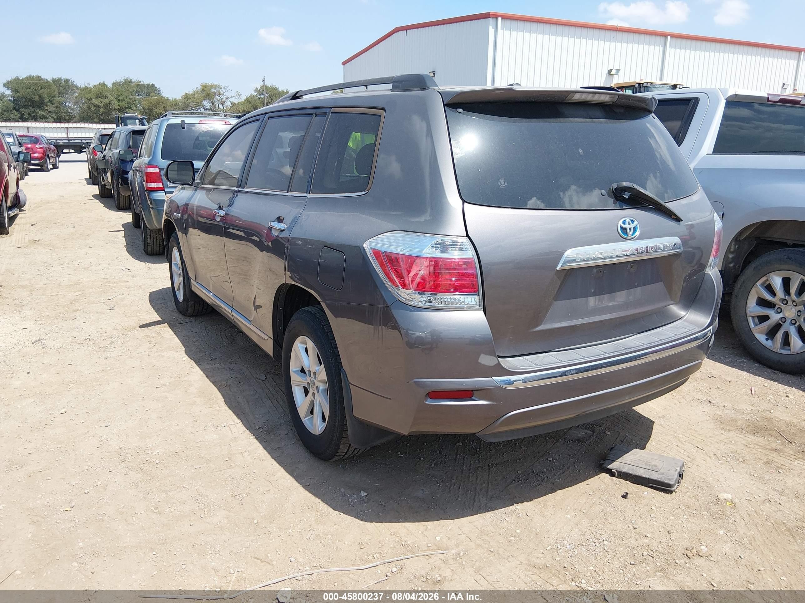 2013 Toyota Highlander Hybrid Base V6 Gray vin: JTEBC3EH5D2011260