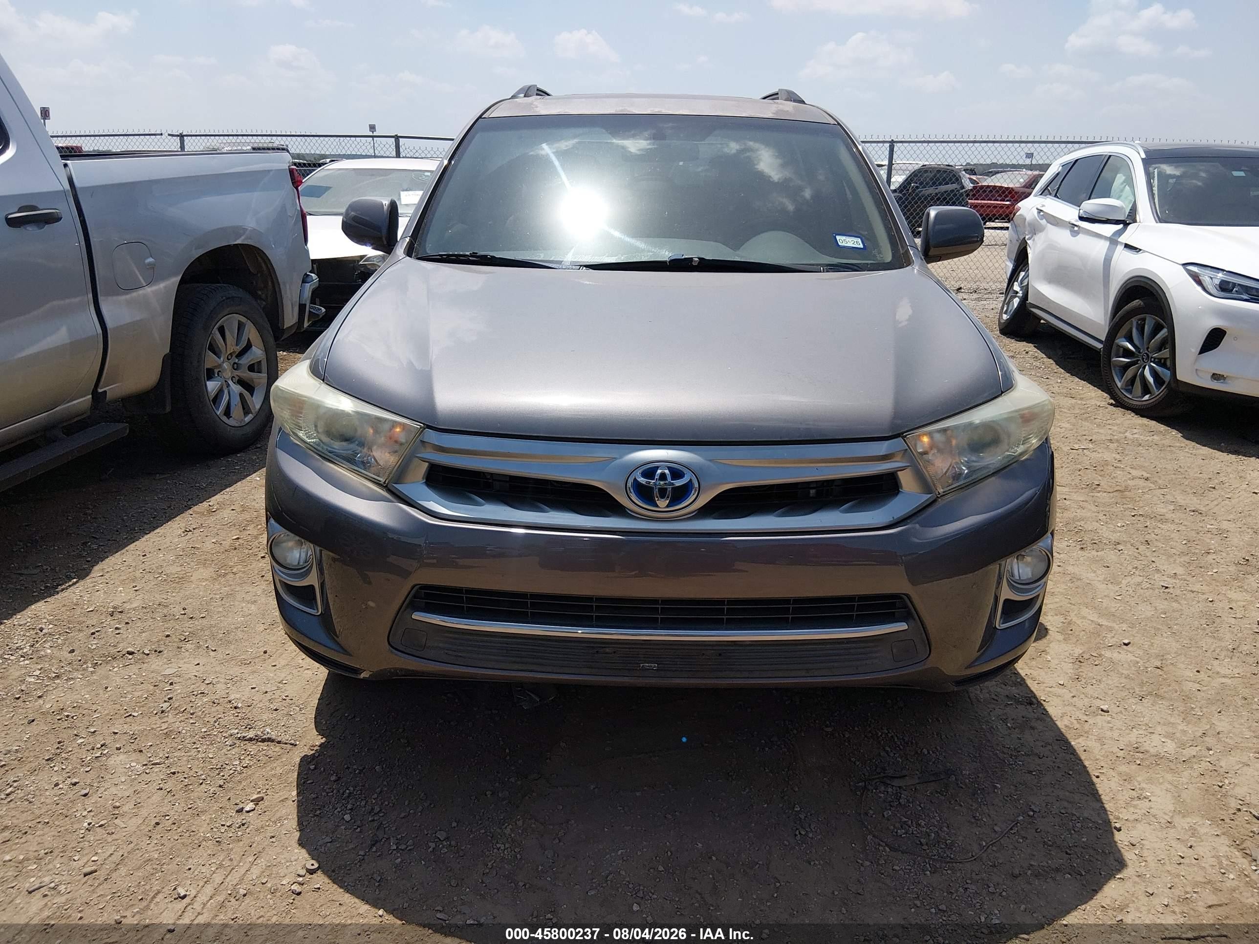 2013 Toyota Highlander Hybrid Base V6 Gray vin: JTEBC3EH5D2011260